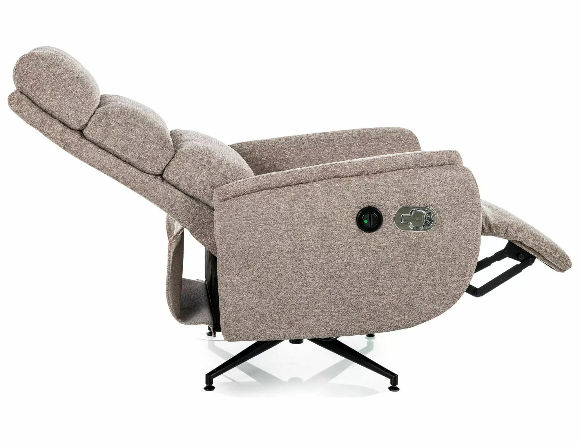 Polohovacie relaxačné kreslo Fenix Raven, tmavá béžová