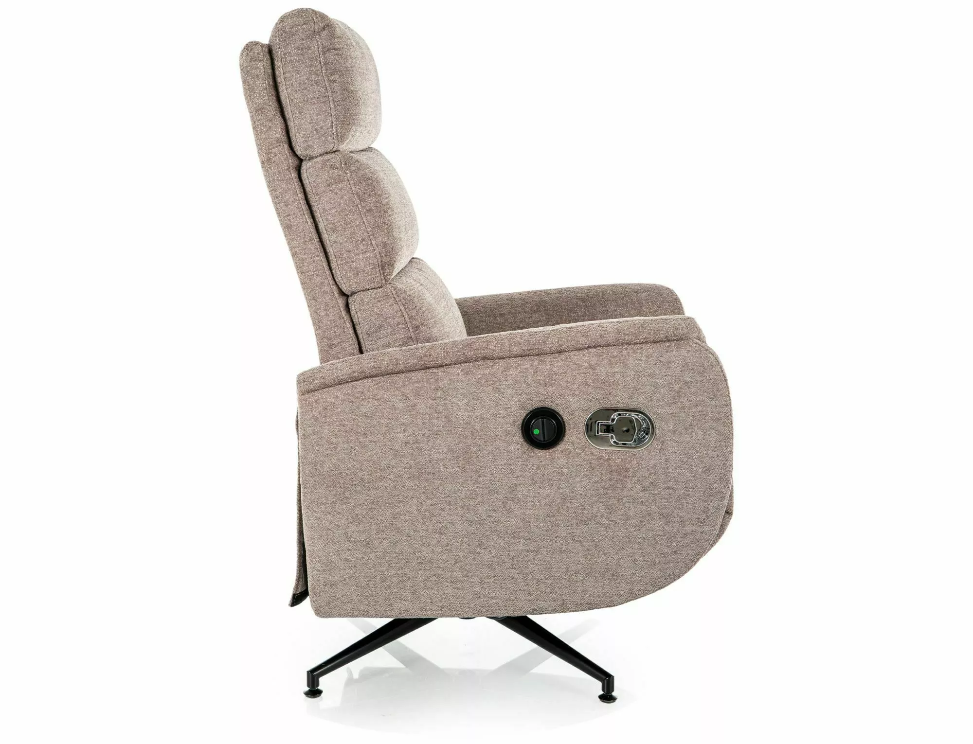 Polohovacie relaxačné kreslo Fenix Raven, tmavá béžová