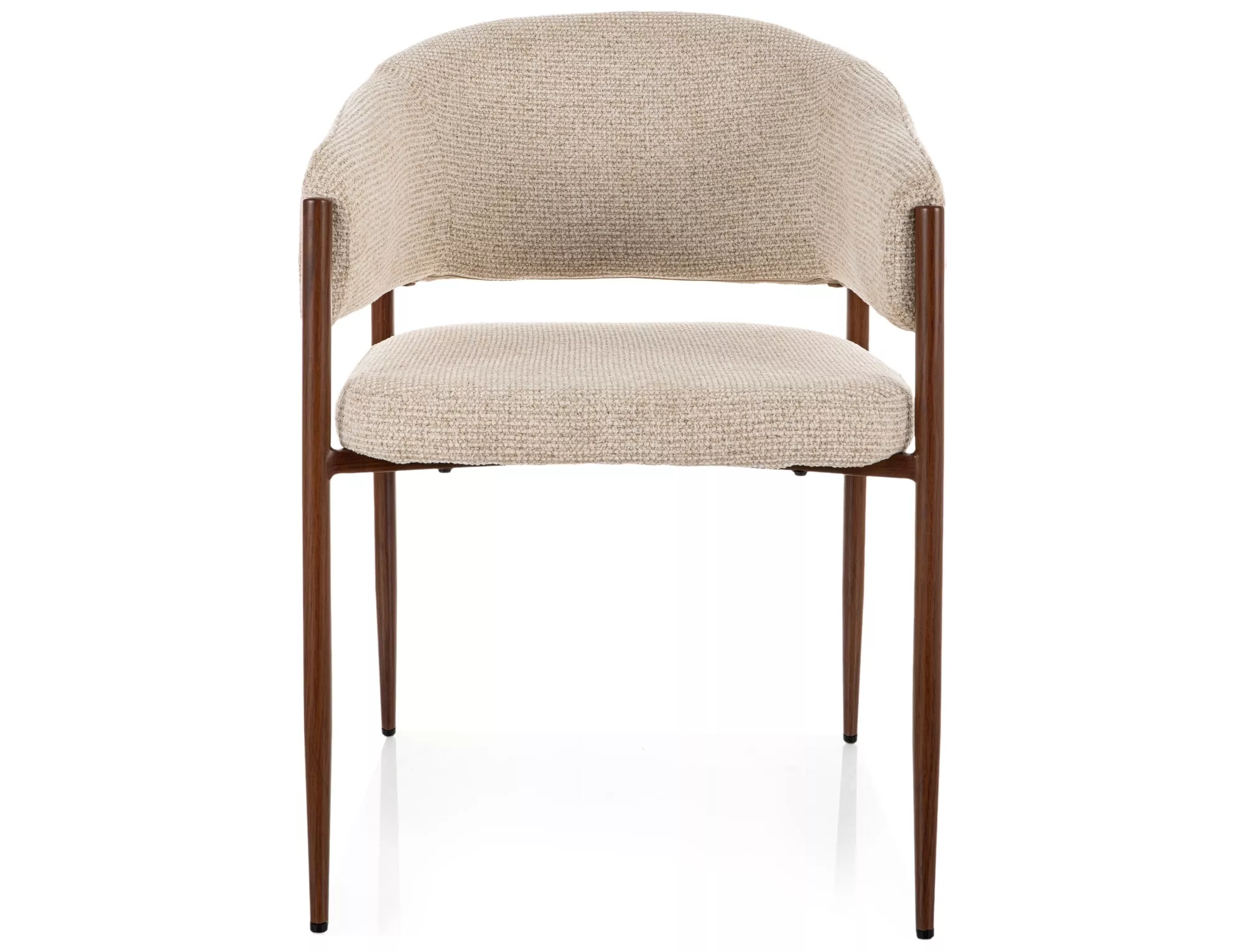 Jedálenská stolička Akita D, svetlo béžová / orech