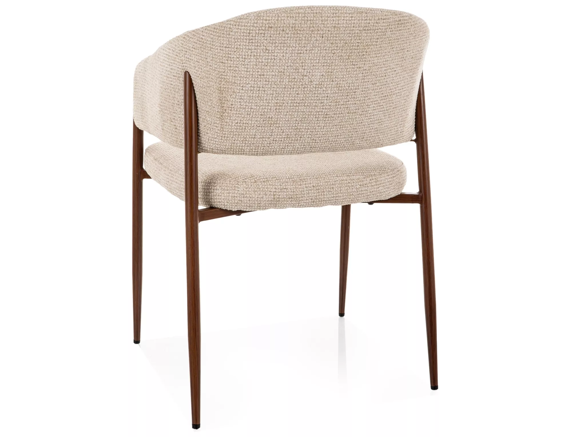 Jedálenská stolička Akita D, svetlo béžová / orech