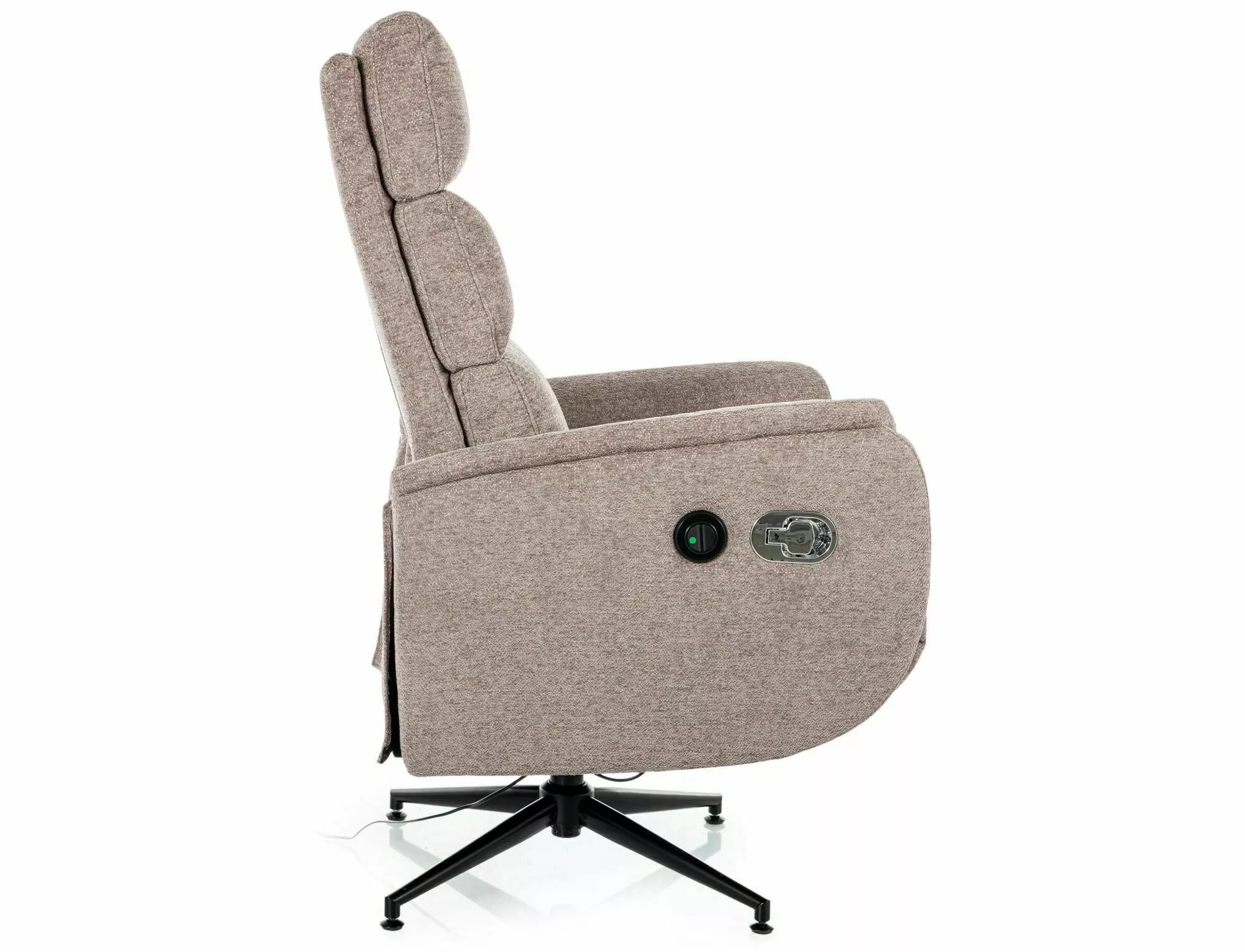 Polohovacie relaxačné kreslo Fenix Raven, tmavá béžová