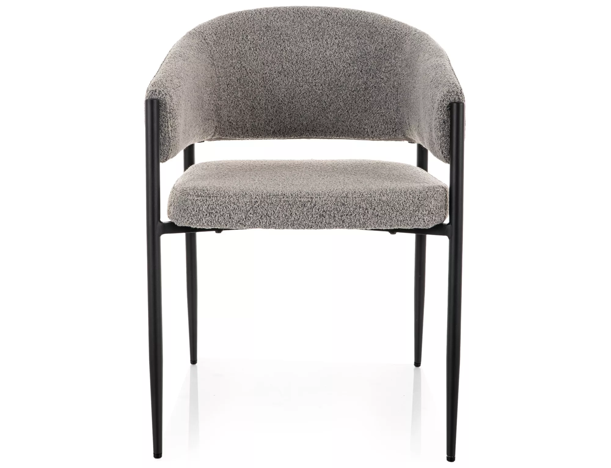 Jedálenská stolička Akita, sivá / čierna