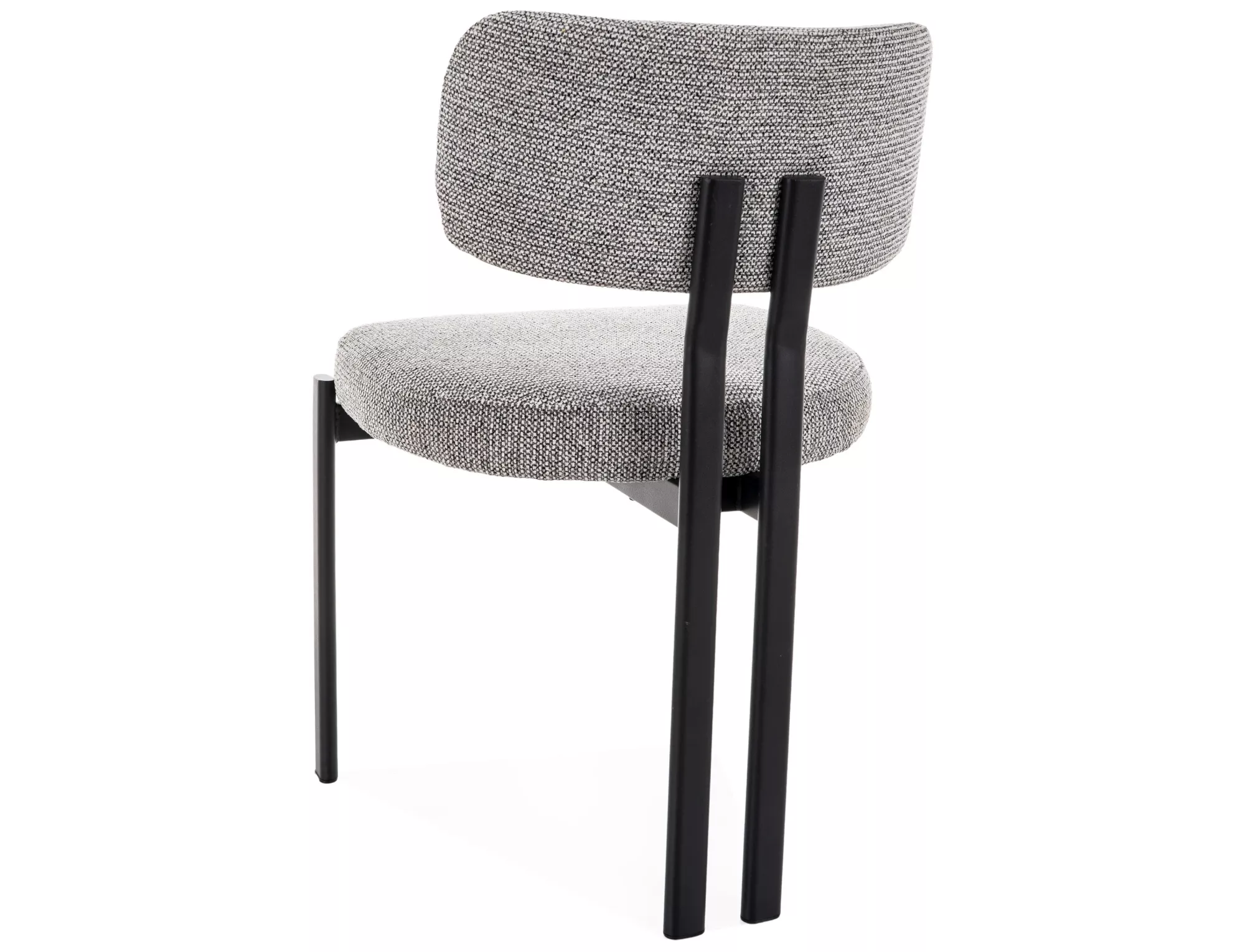 Jedálenská stolička Misaki, sivá / čierna