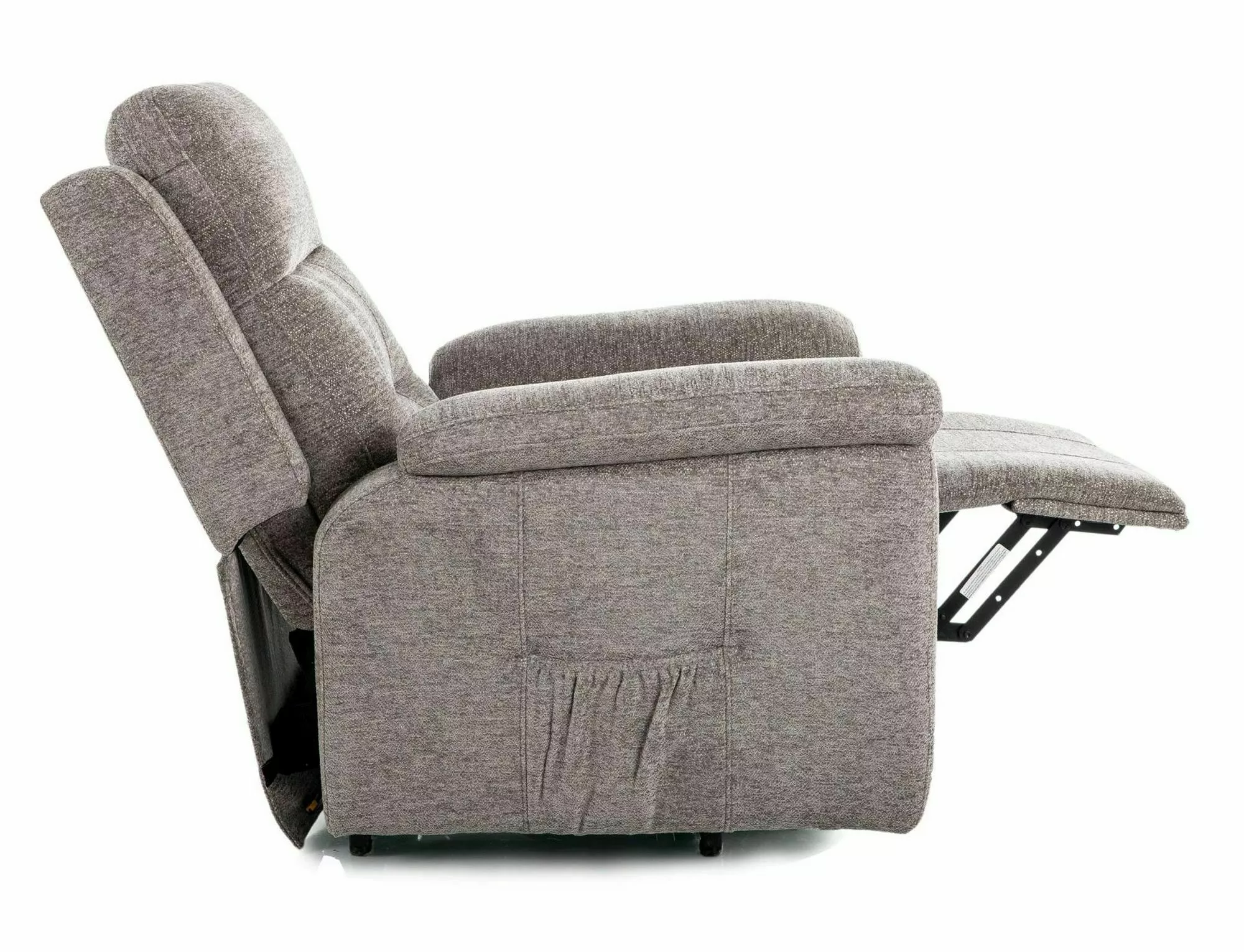 Polohovacie relaxačné kreslo Morgan Raven, sivá