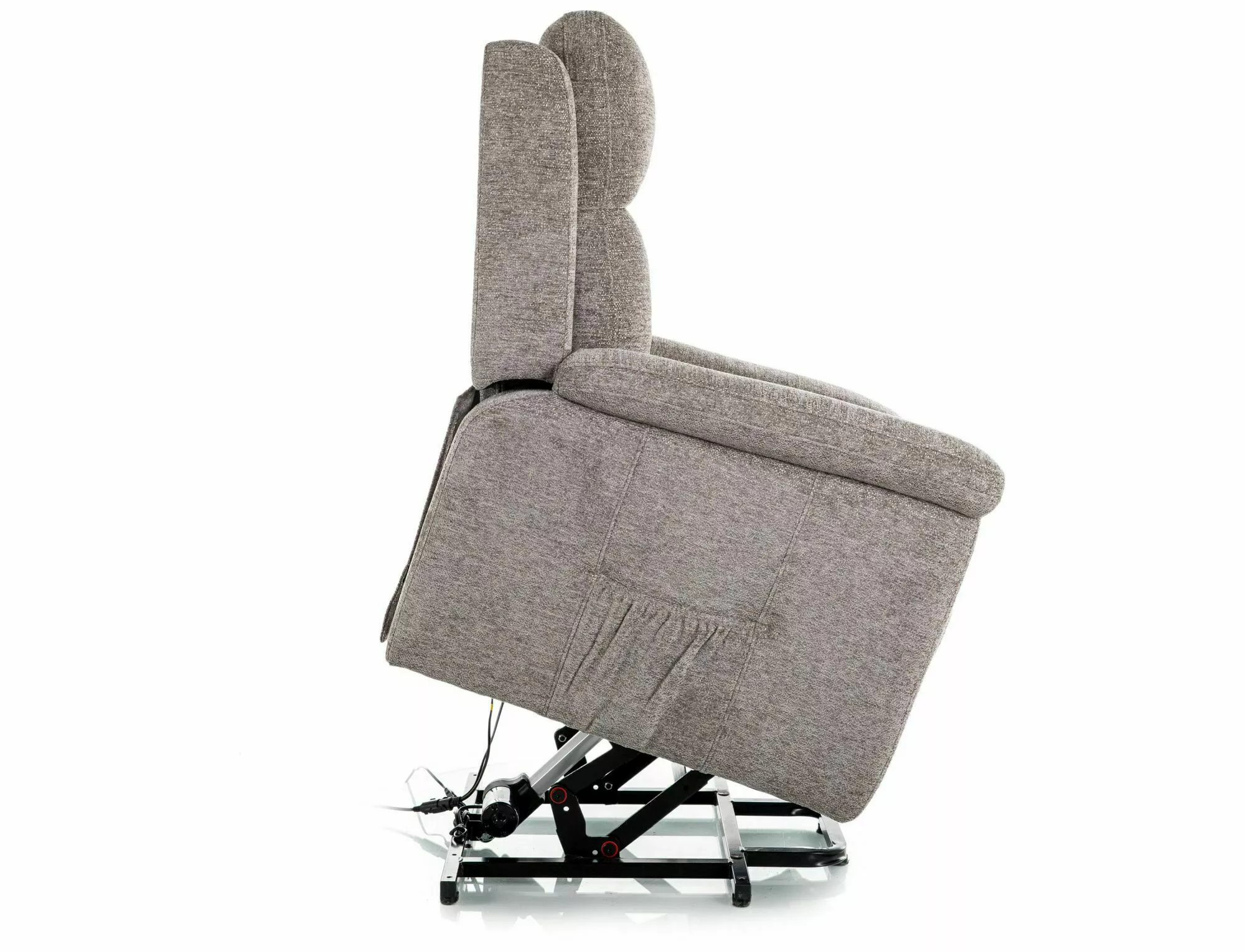 Polohovacie relaxačné kreslo Morgan Raven, sivá