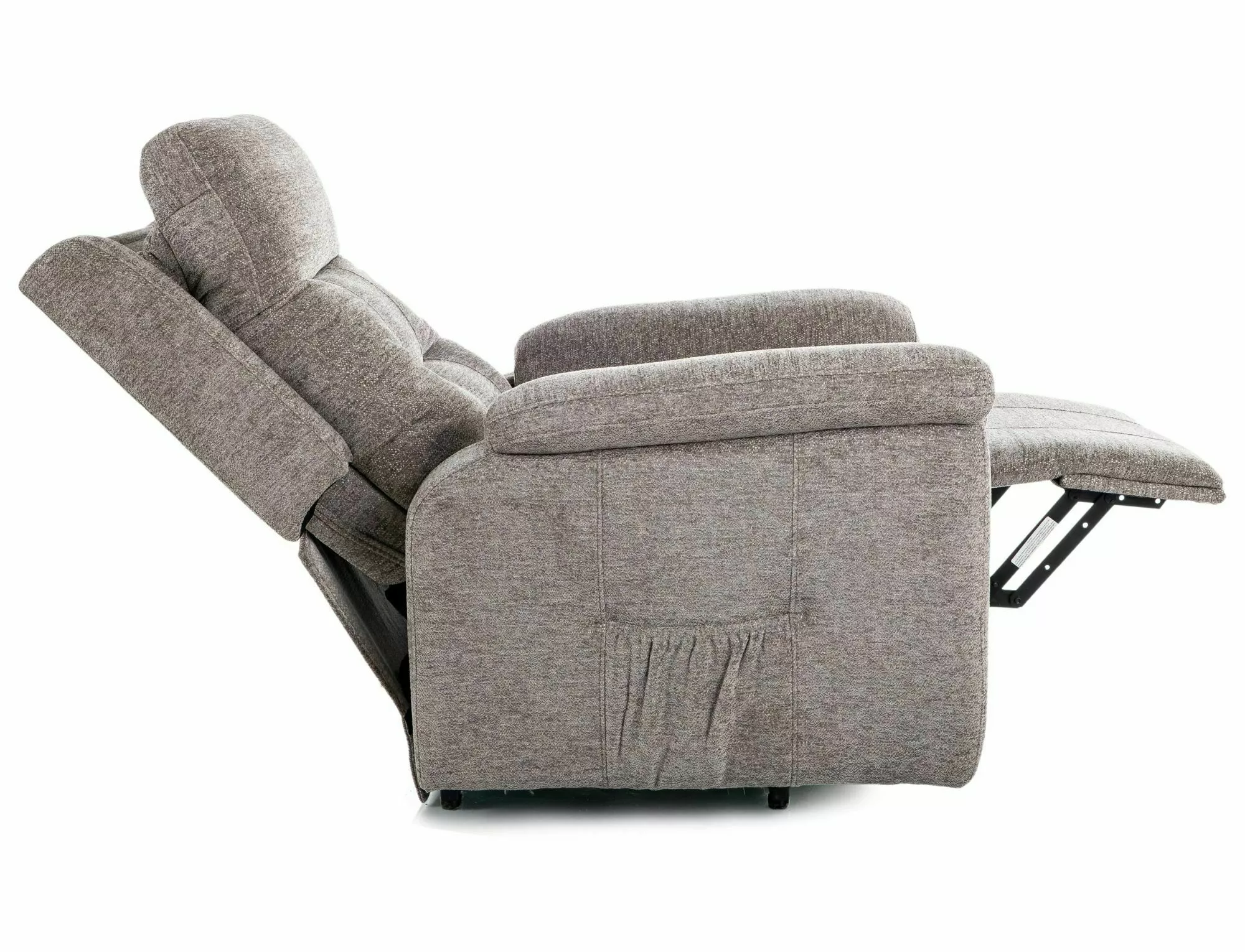 Polohovacie relaxačné kreslo Morgan Raven, sivá