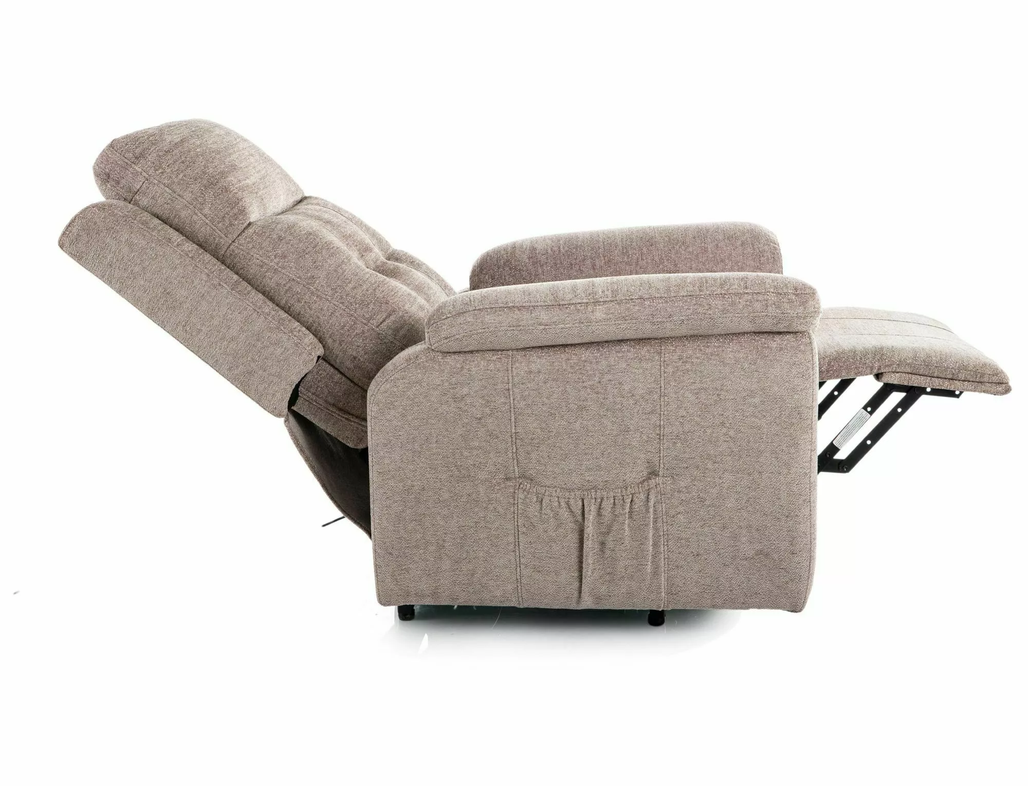 Polohovacie relaxačné kreslo Morgan Raven, tmavá béžová