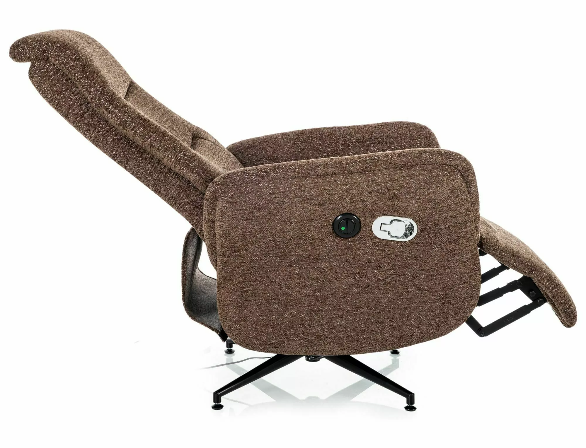 NESTOR RAVEN polohovacie kreslo, CAPPUCCINO 45
