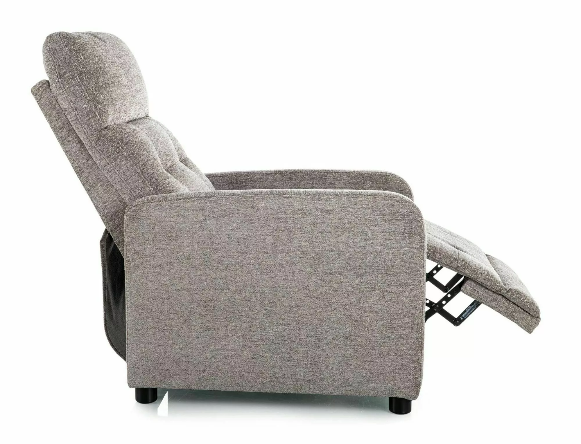 Polohovacie relaxačné kreslo Otus Raven, sivá