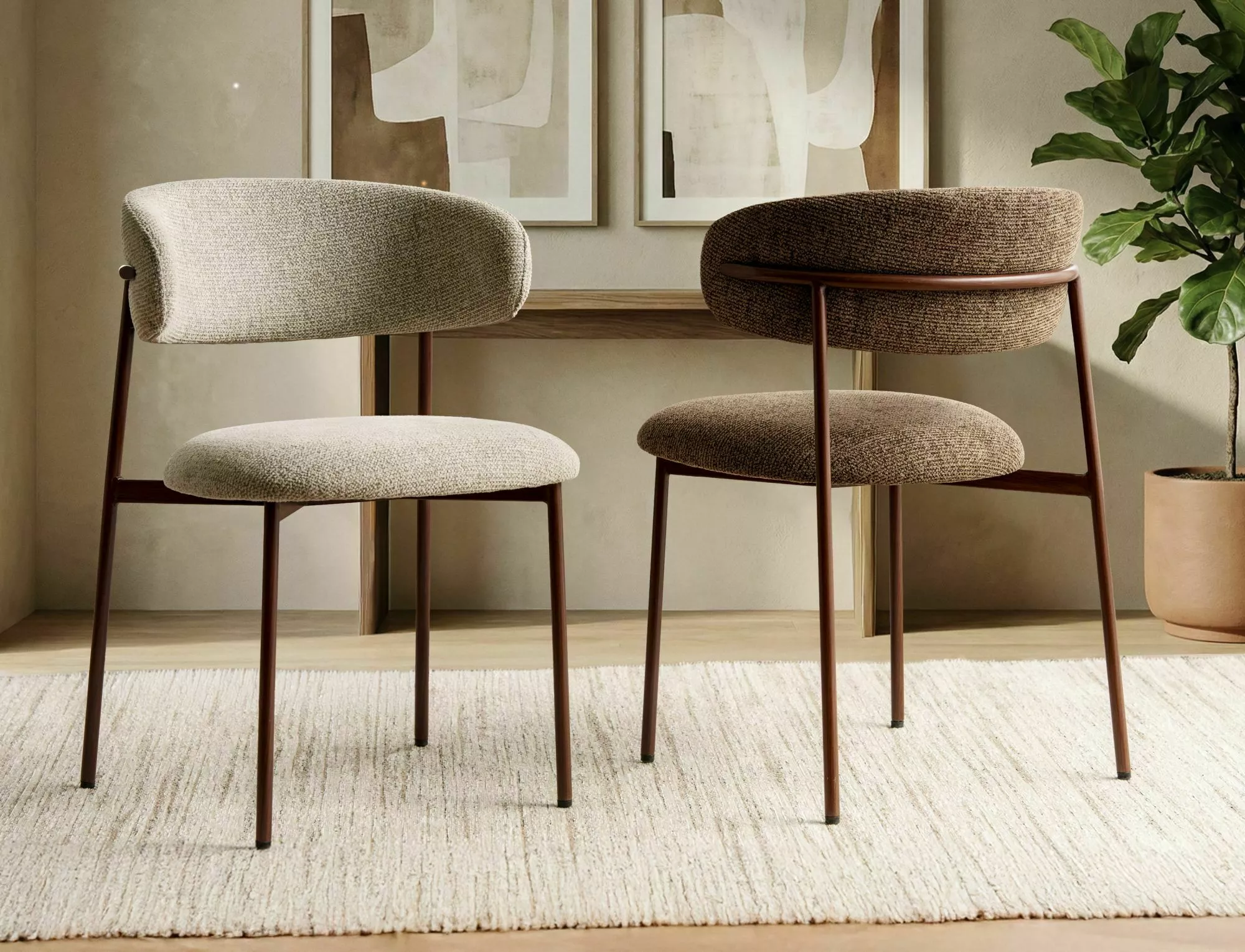 Jedálenská stolička Elton D, béžová