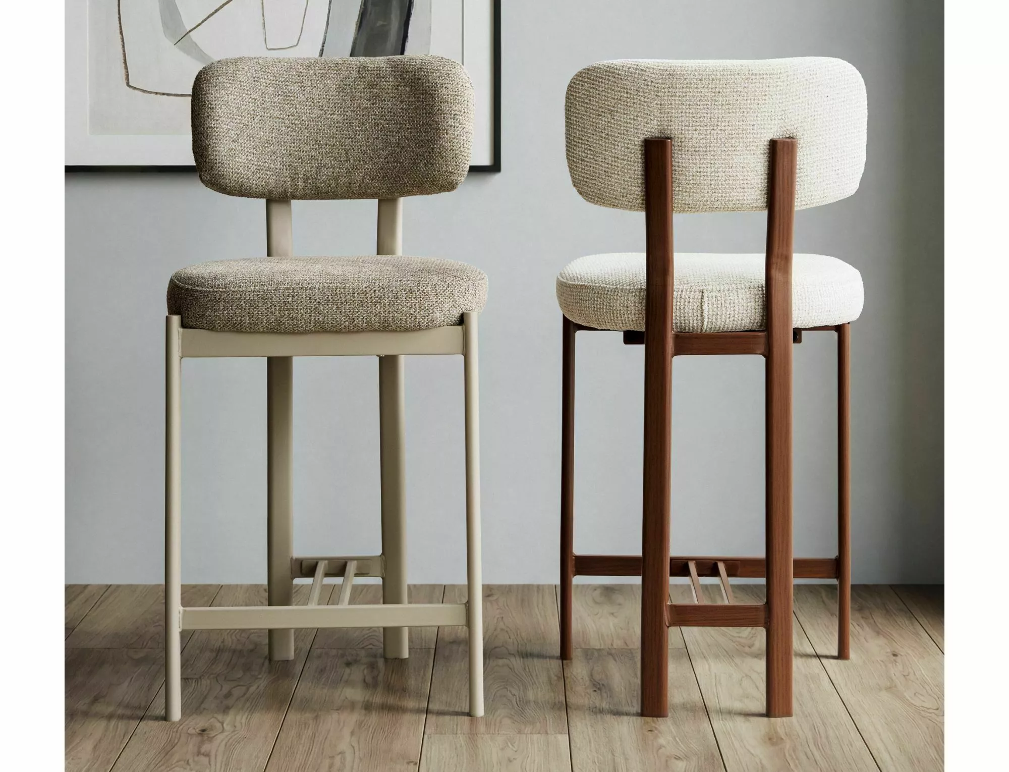 Barová stolička Misaki H-2, béžová / kašmír