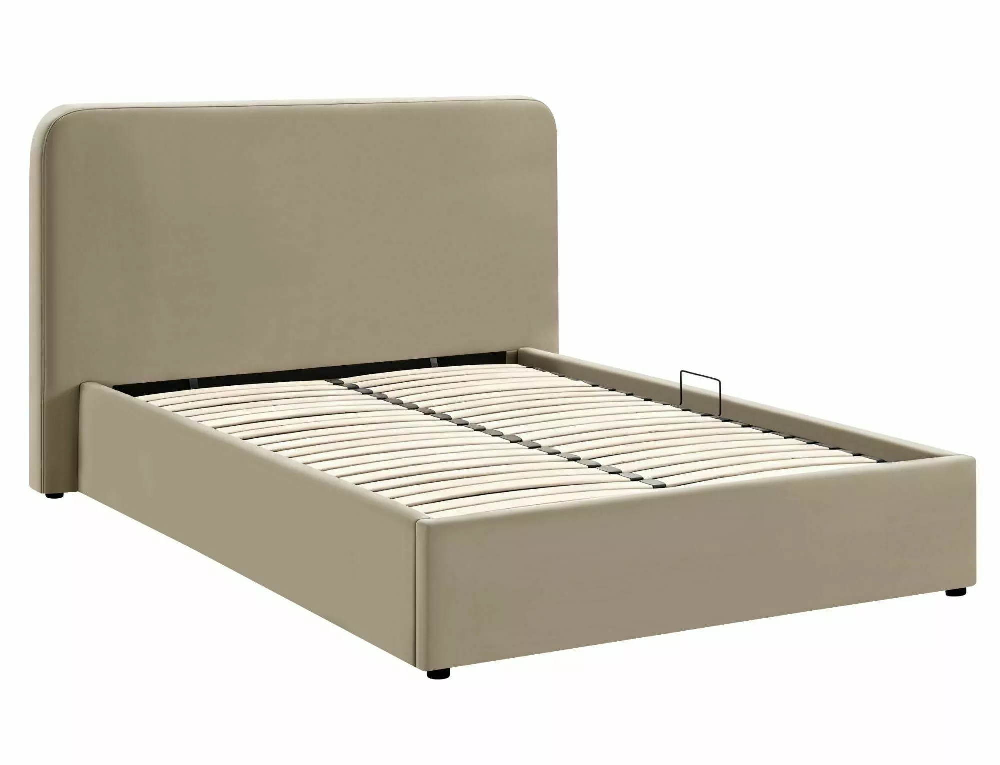 Posteľ 160x200 Lumia Velvet, tmavá béžová