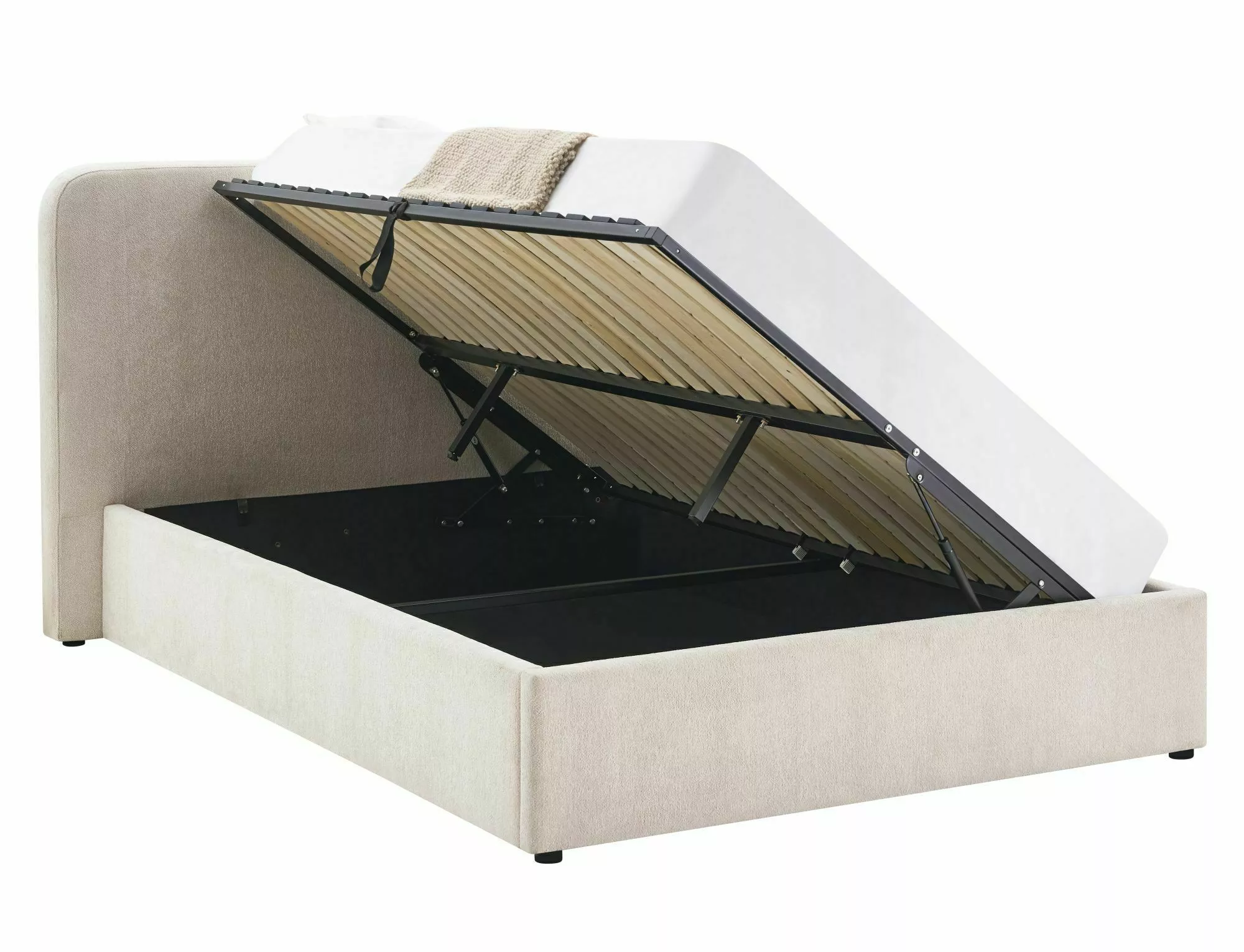 Posteľ 160x200 Lumia Raven, béžová