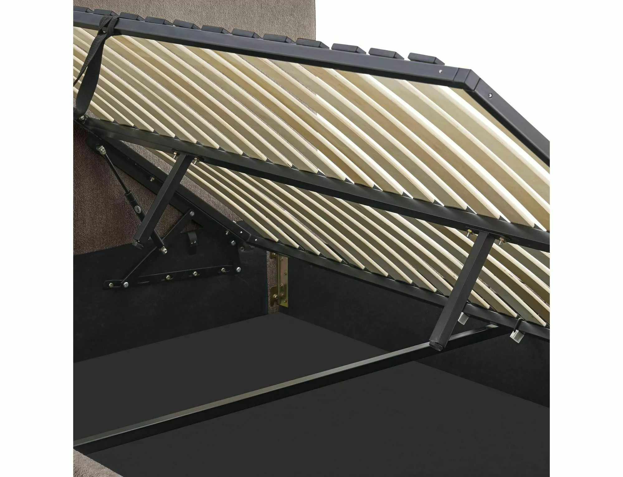 Posteľ 140x200 Lumia Raven, tmavá béžová