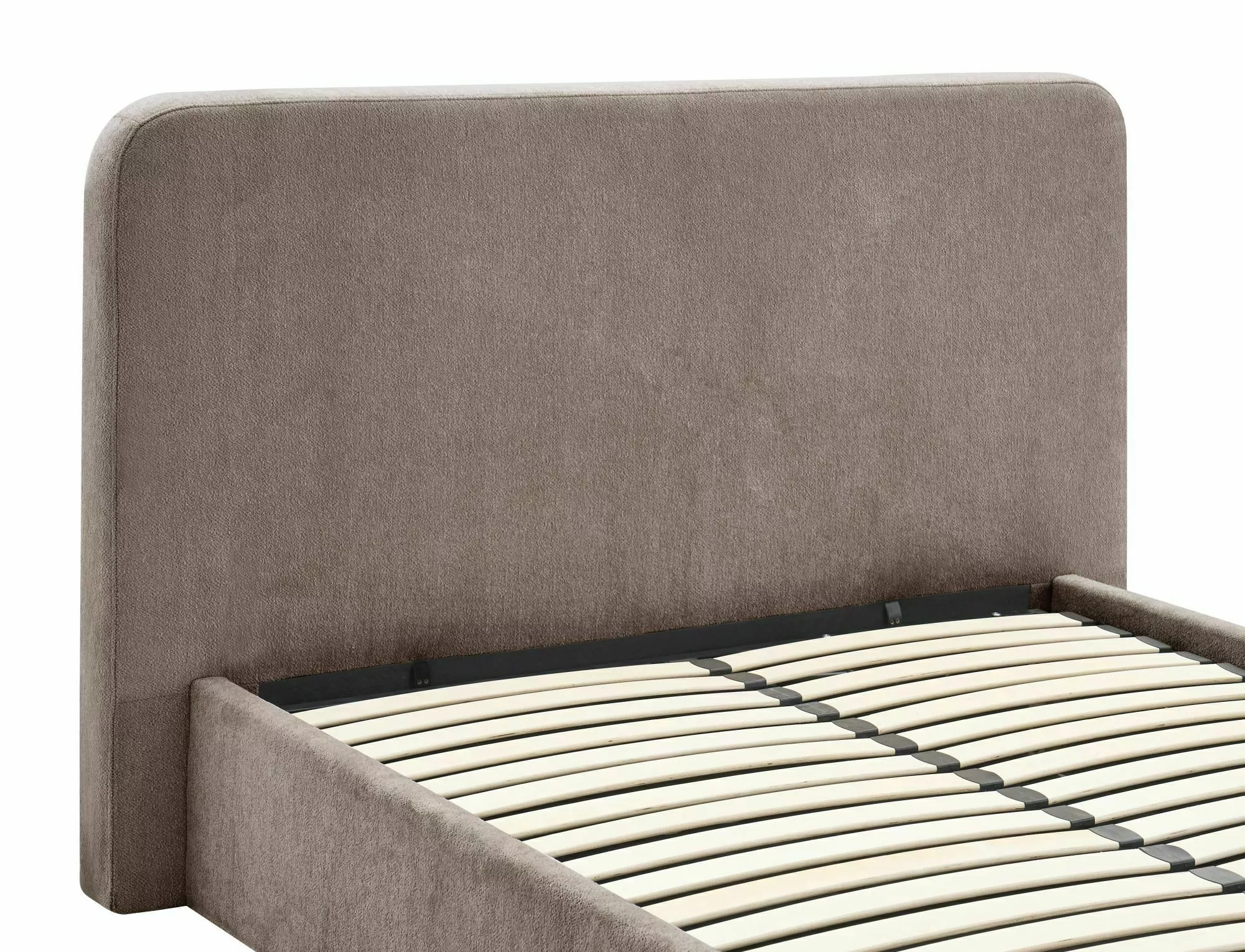 Posteľ 140x200 Lumia Raven, tmavá béžová