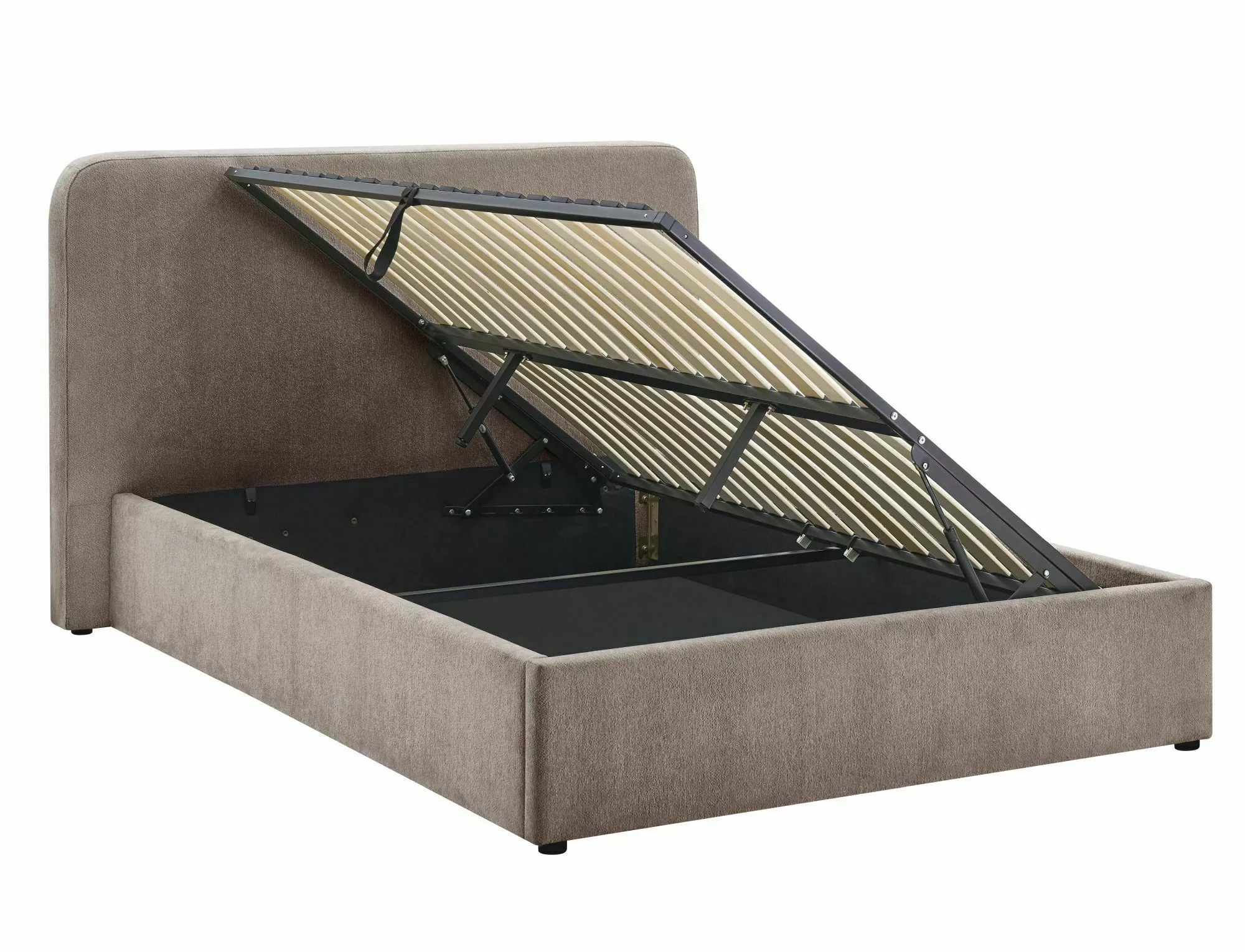 Posteľ 160x200 Lumia Raven, tmavá béžová