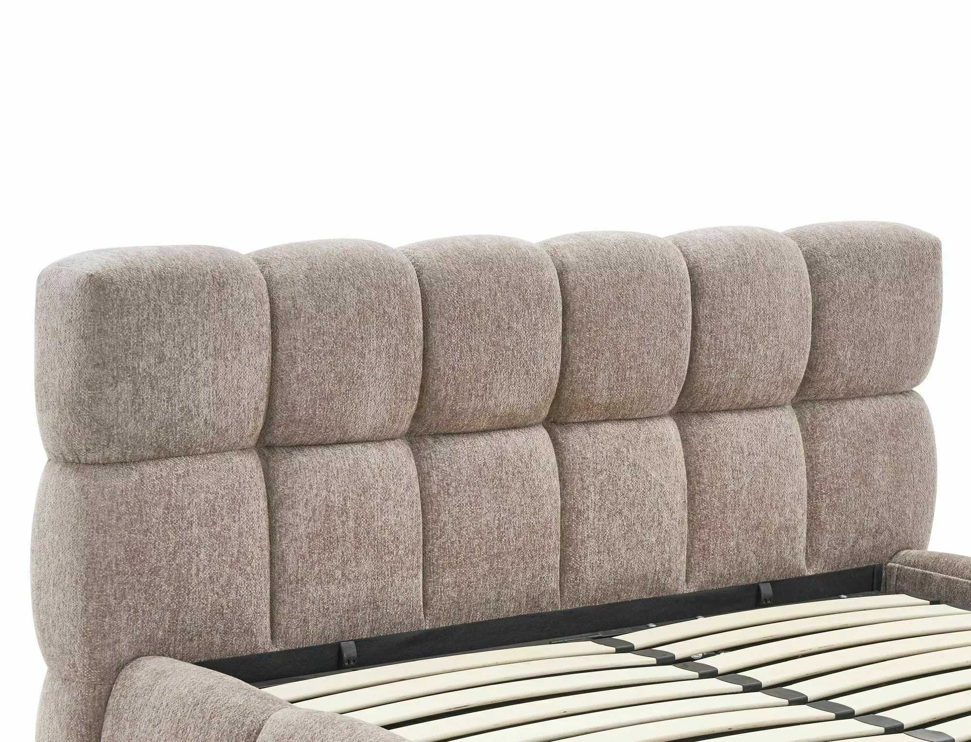 Posteľ 140x200 Parma Raven, tmavá béžová