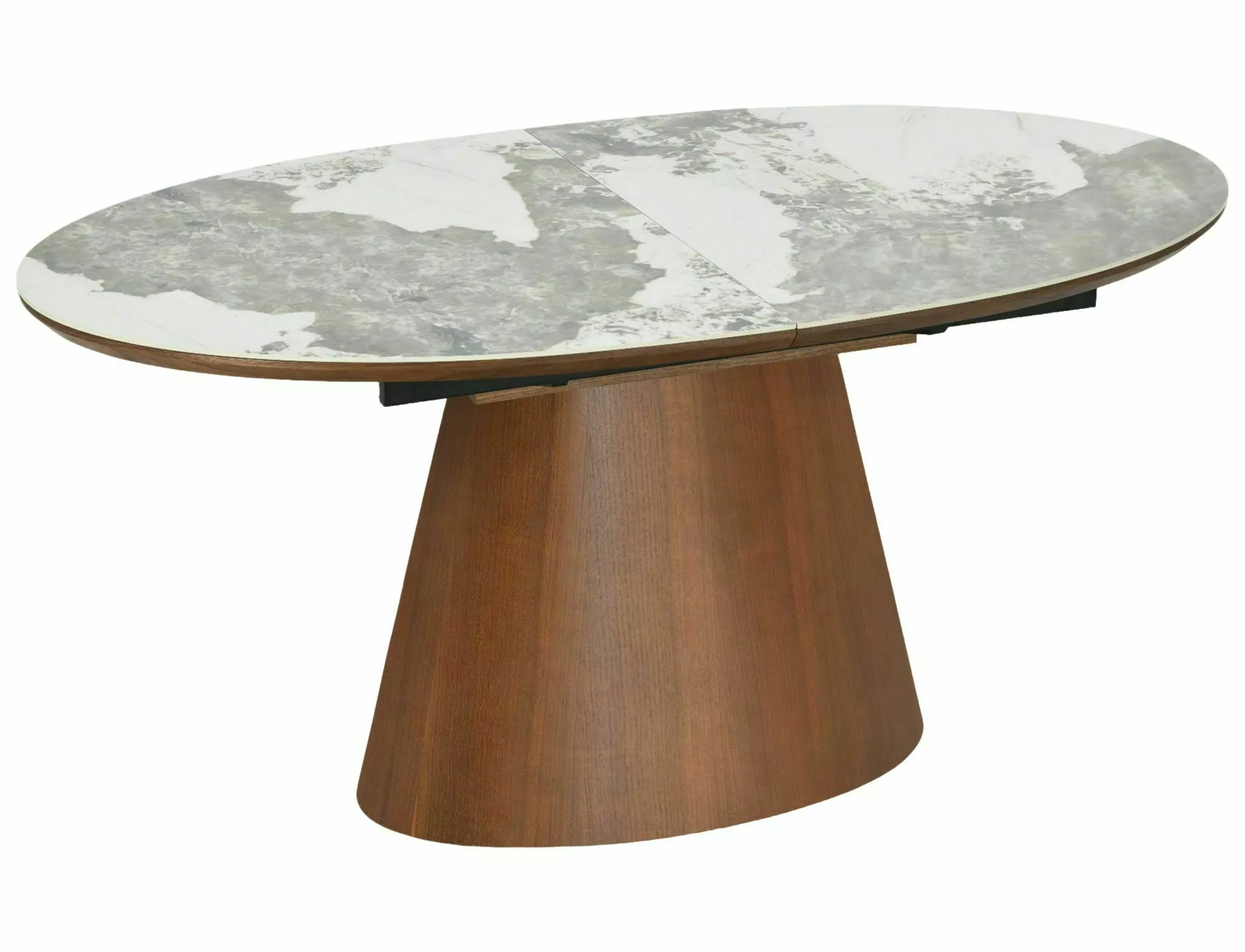 Marocco jedálenský keramický stôl, orech