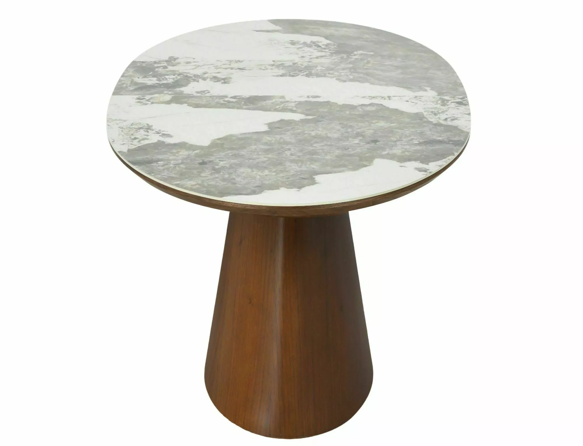 Marocco jedálenský keramický stôl, orech