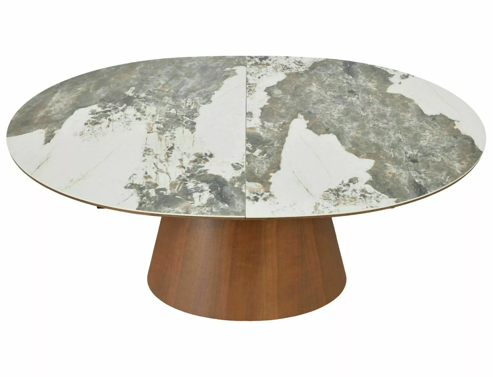 Marocco jedálenský keramický stôl, orech