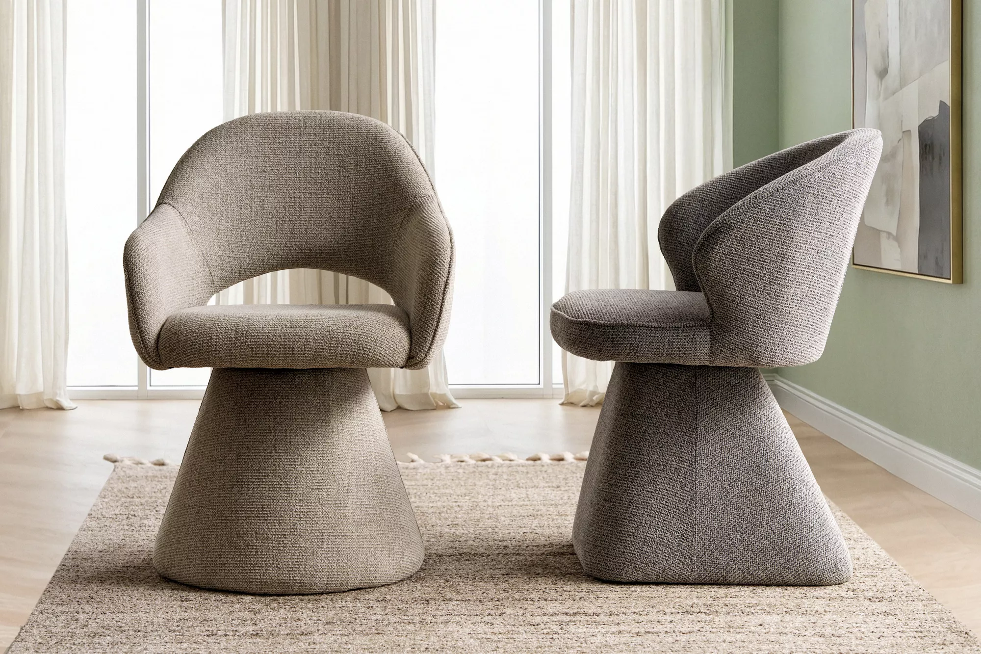 Jedálenská stolička Riku Noelle, béžová