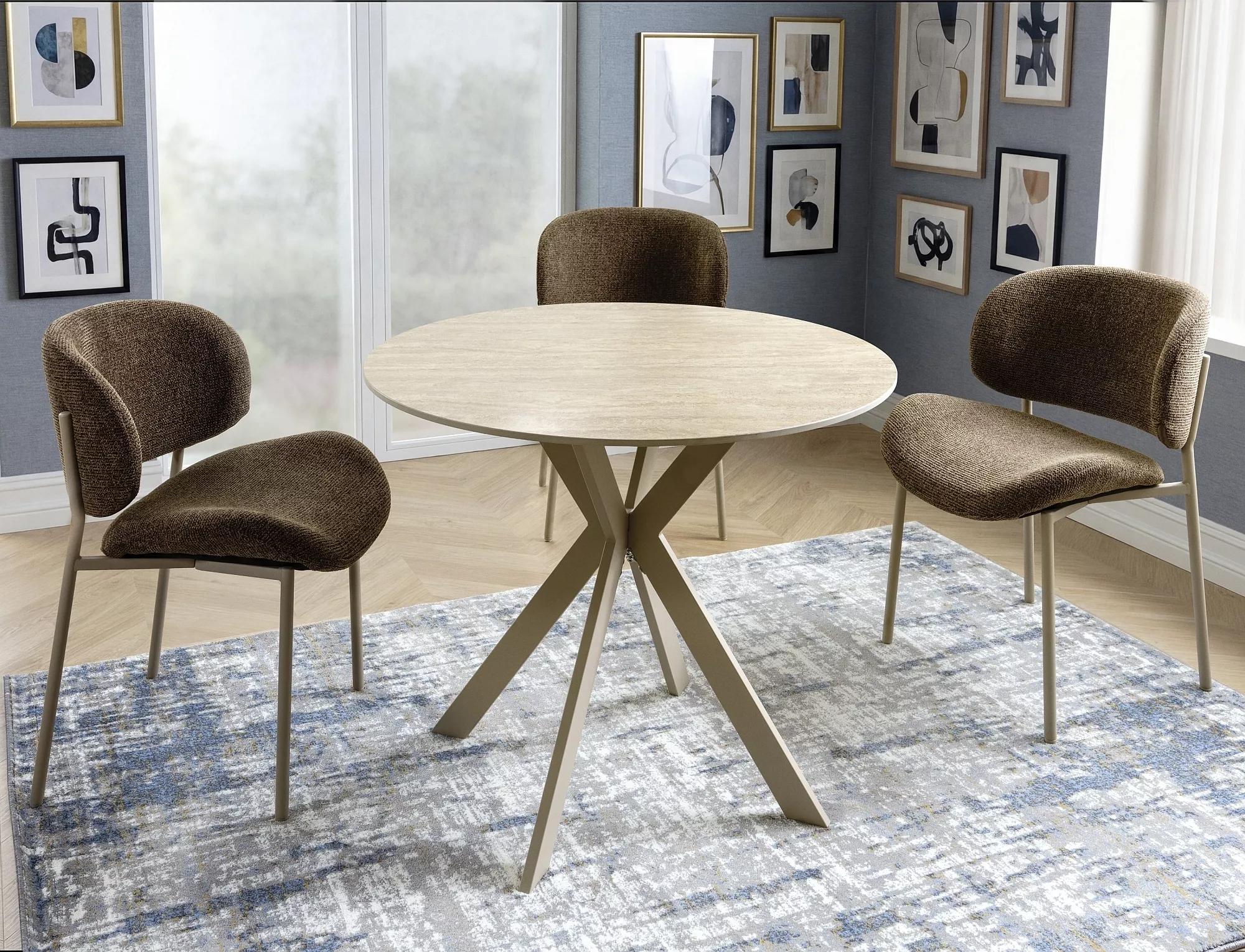 Jedálenský stôl Talia 90, kašmír