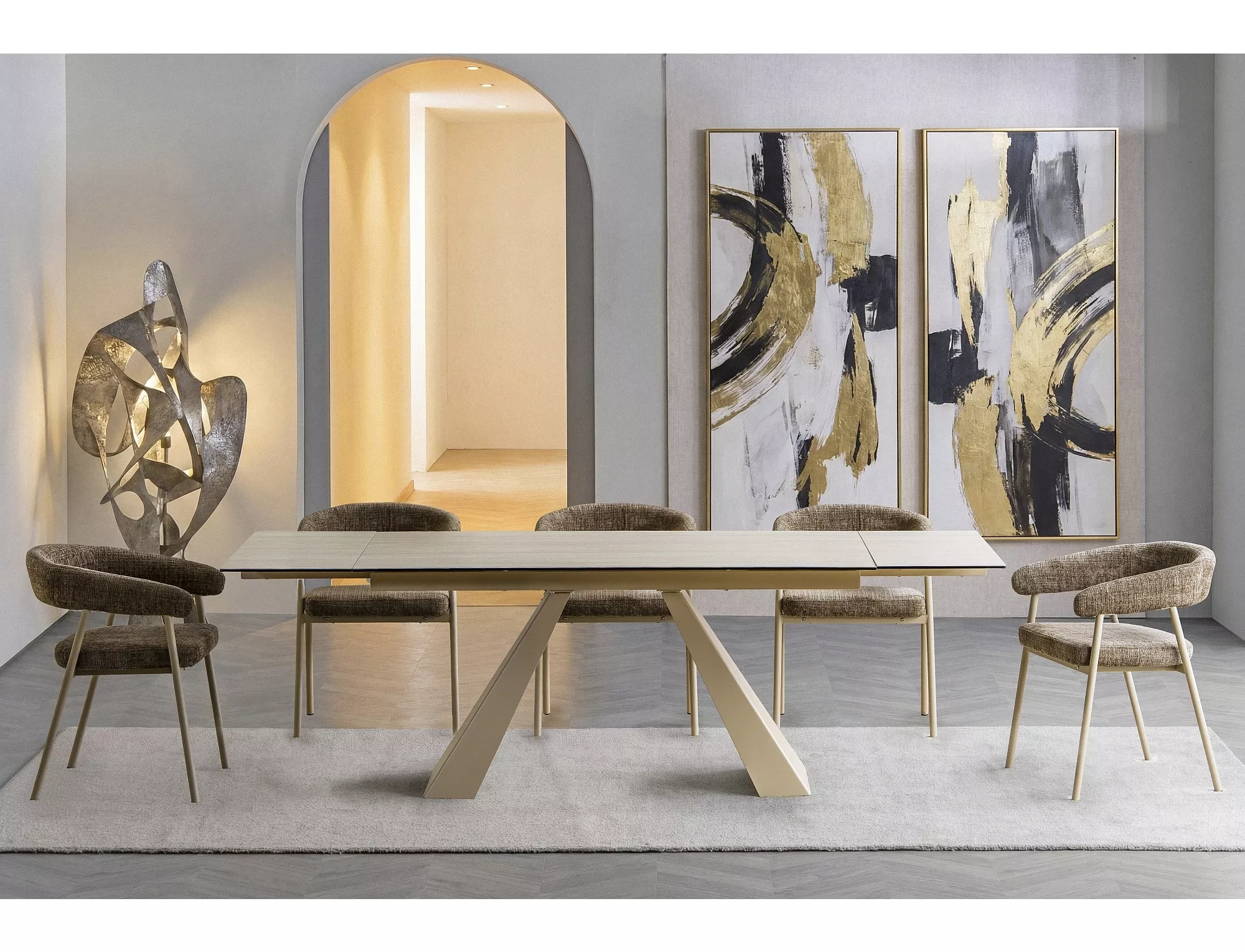 Jedálenská stolička Katana, cappuccino