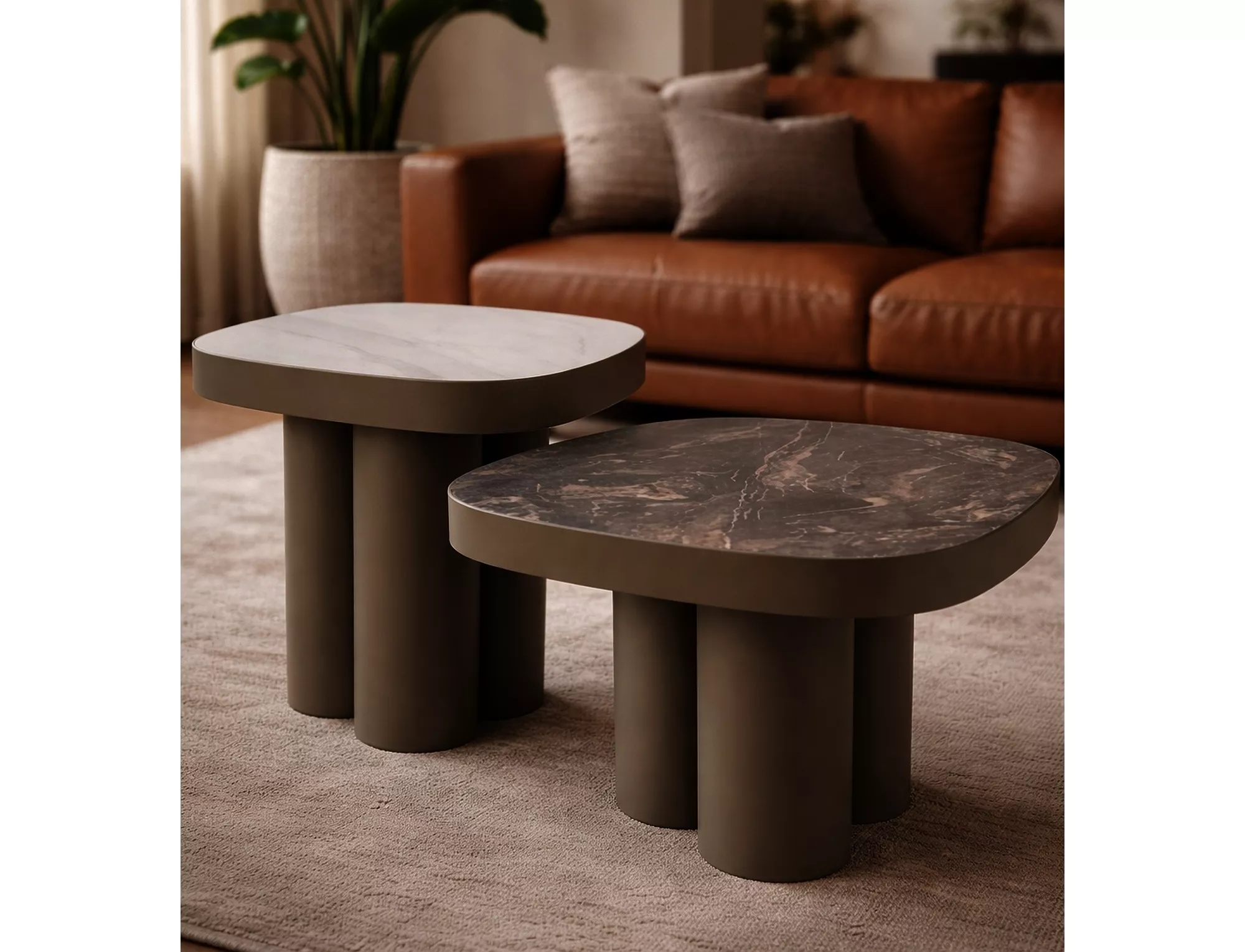 Konferenčný stolík Stella C, medená