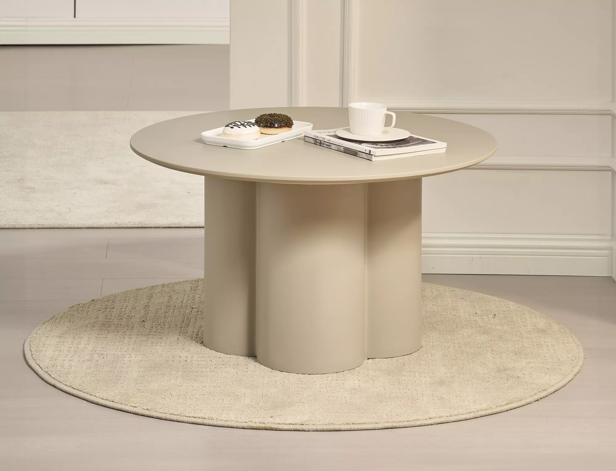 Konferenčný stolík Rosalia, tmavo béžová