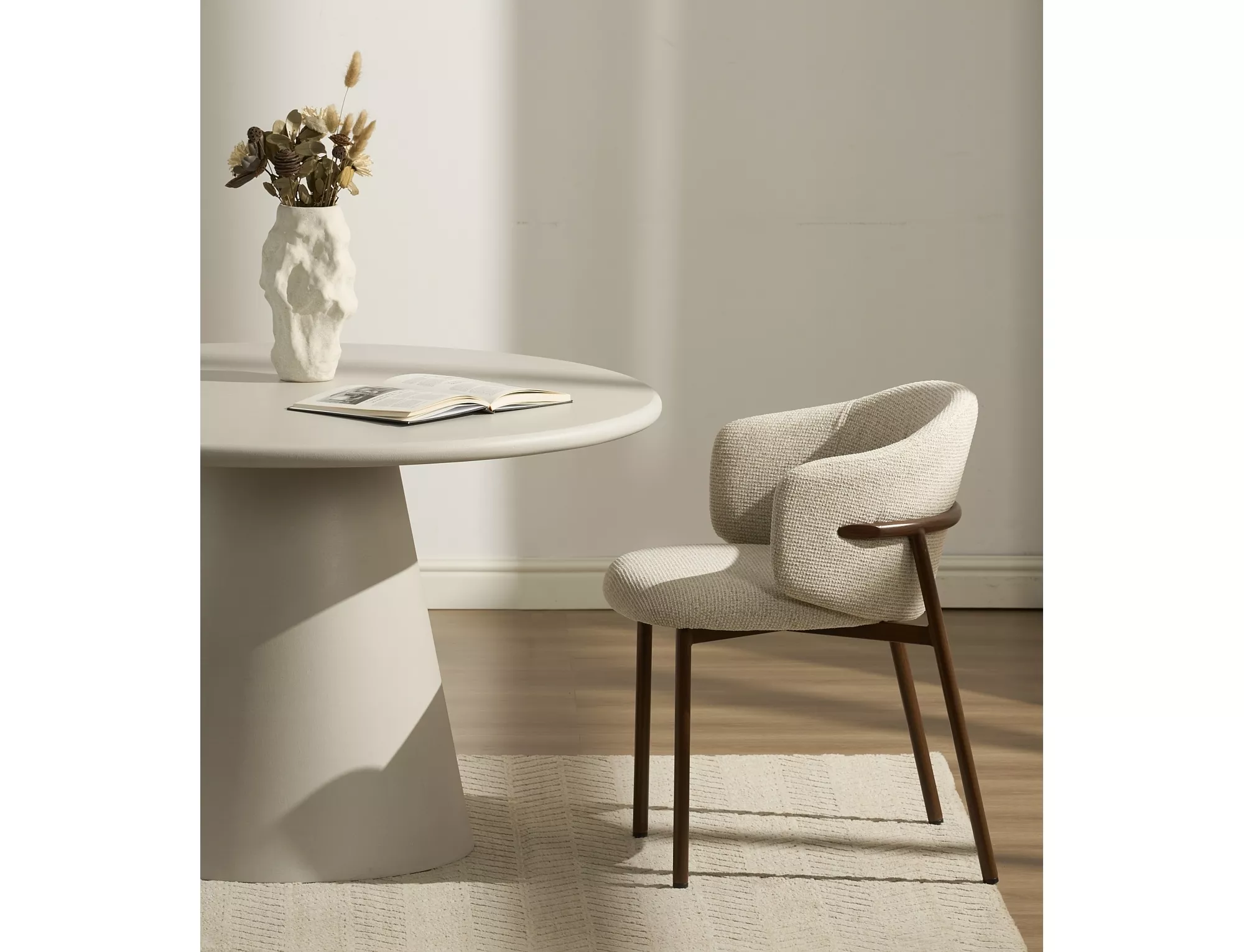 Stôl jedálenský Aurora, svetlo šedá