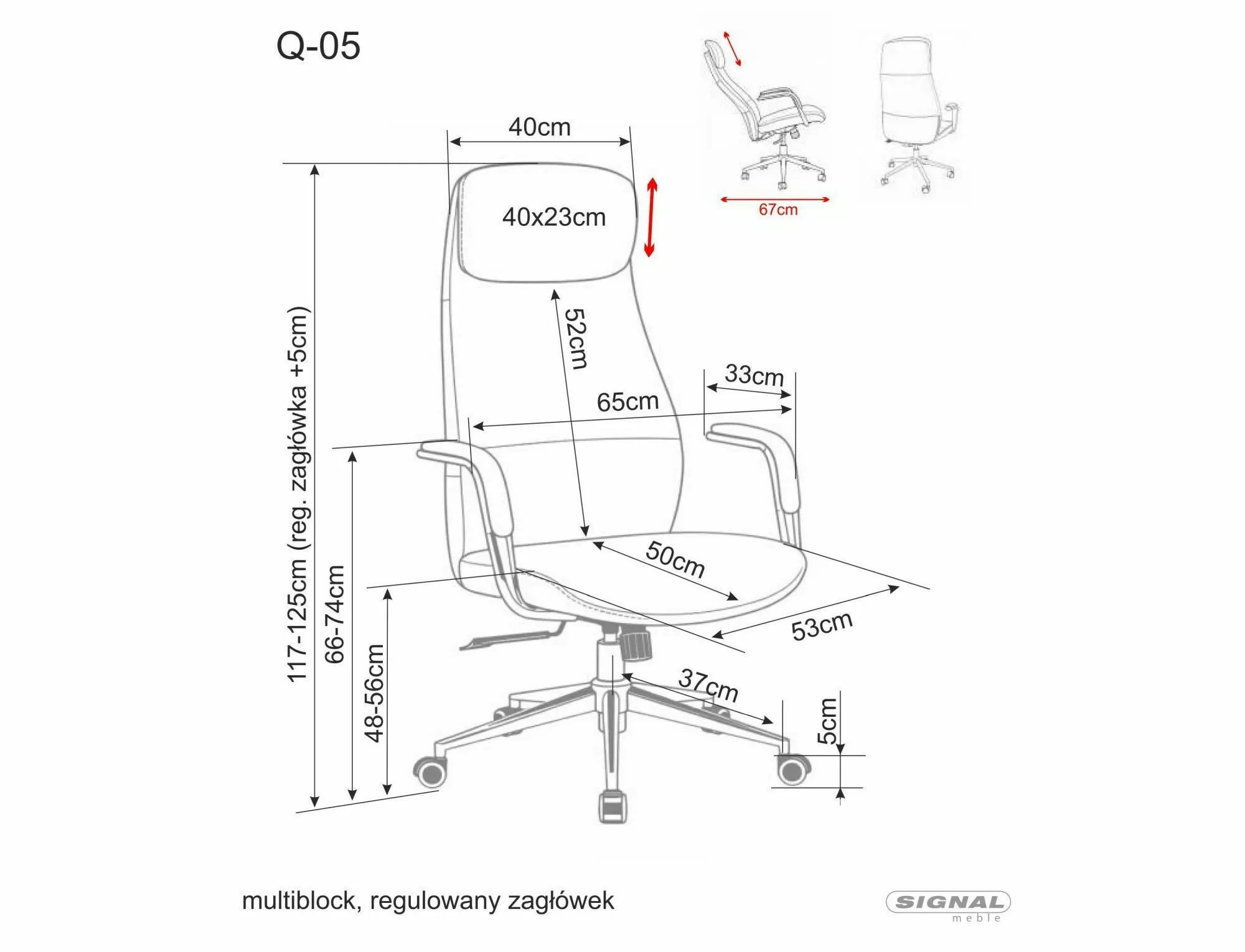 Kancelárska stolička Q-05, béžová