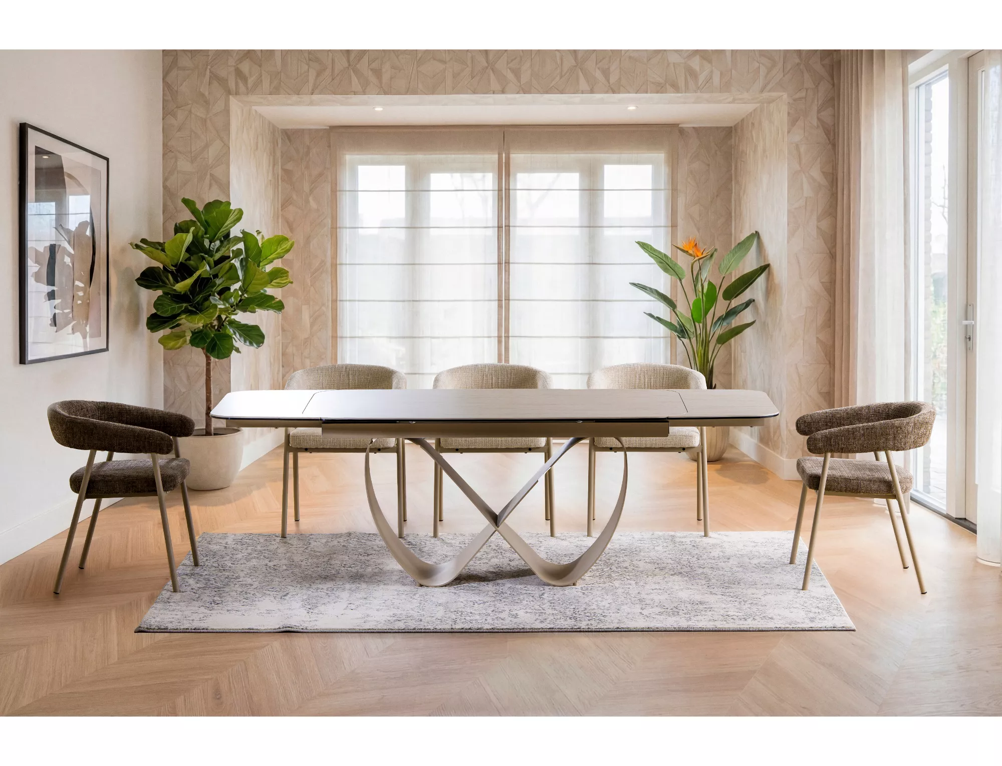 Jedálenská stolička Katana, béžová / kašmír