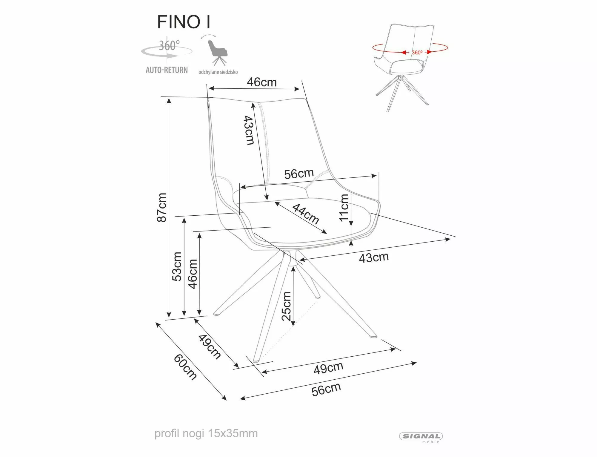Jedálenská stolička Fino I, tmavá béžová