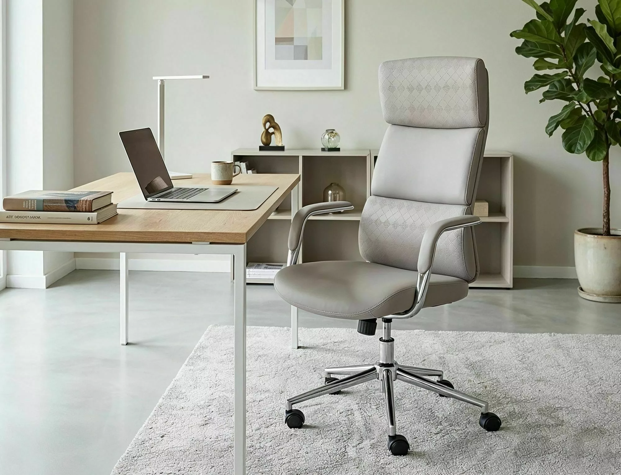 Kancelárska stolička Q-03, sivá