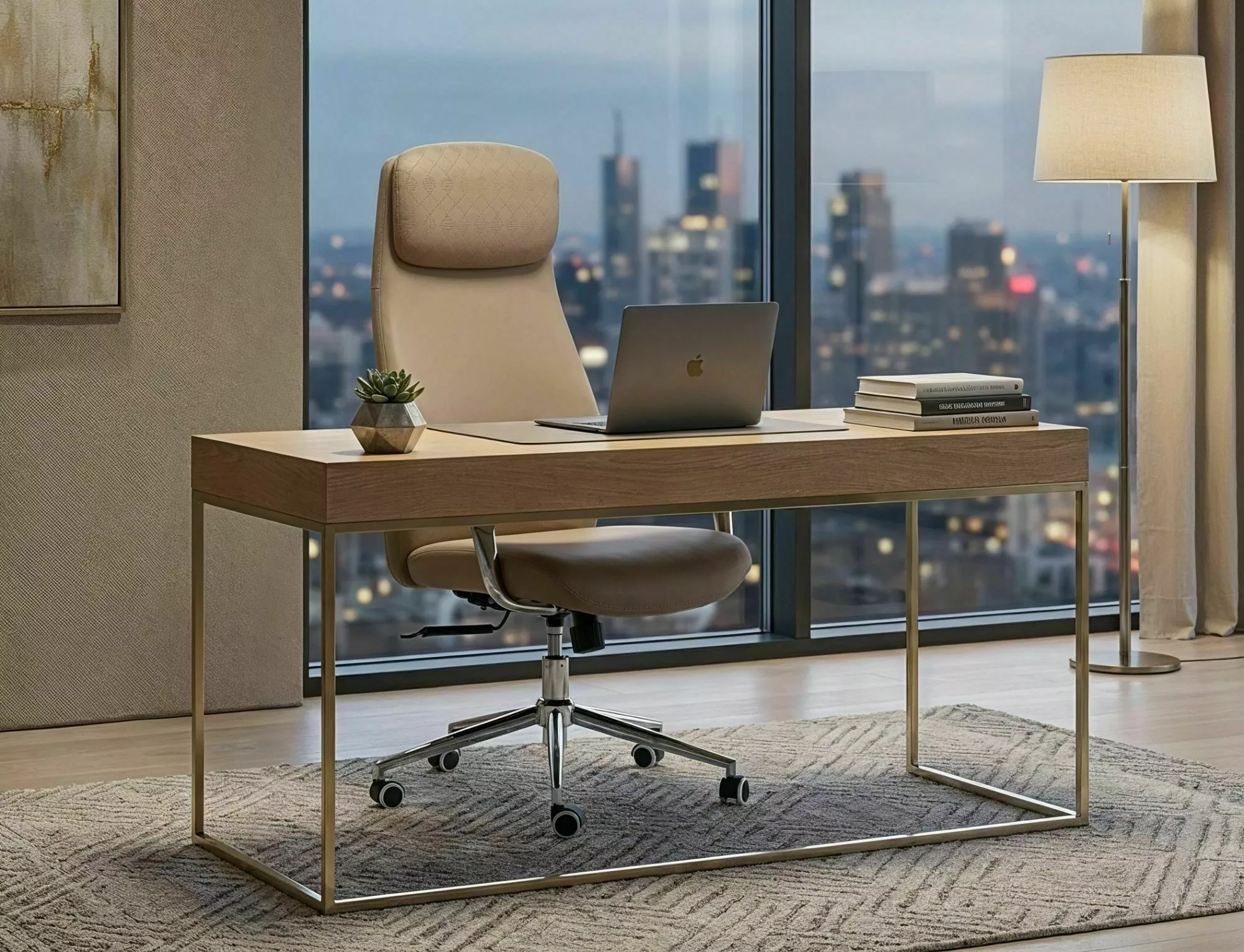 Kancelárska stolička Q-05, béžová