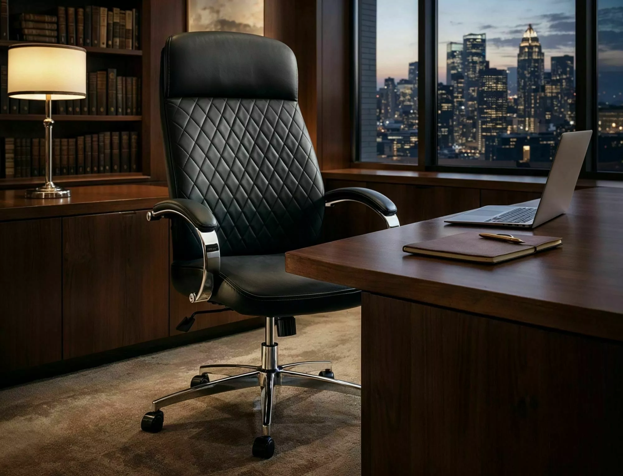 Kancelárska stolička Q-09, čierna