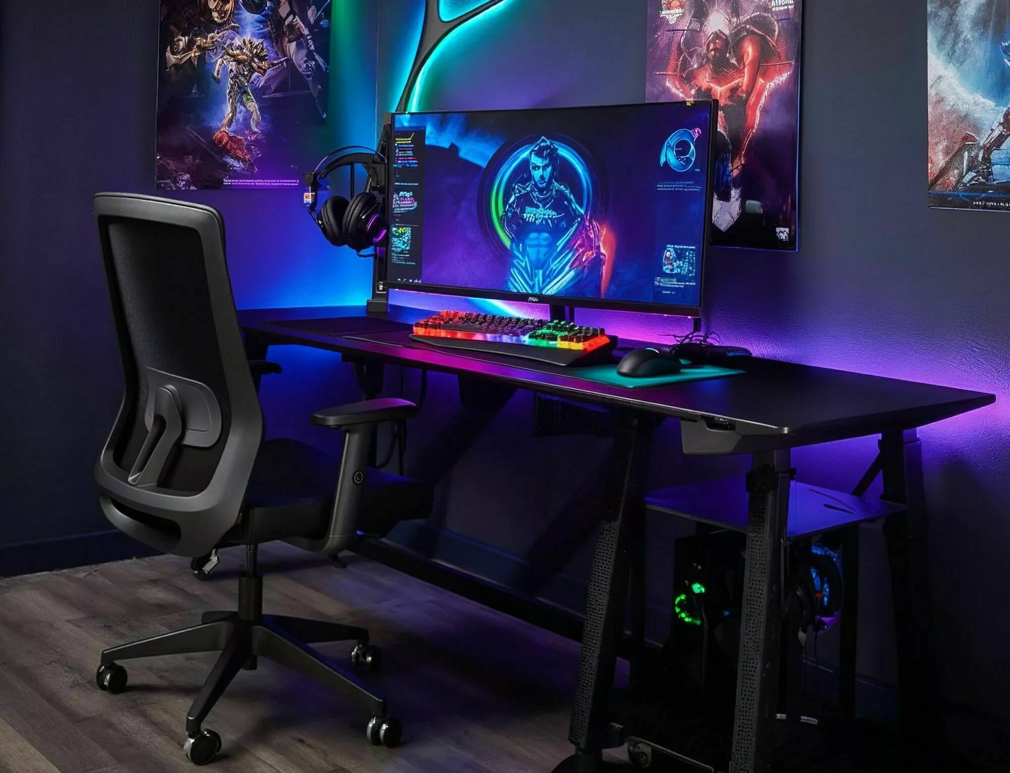 Kancelárska stolička Q-085, čierna