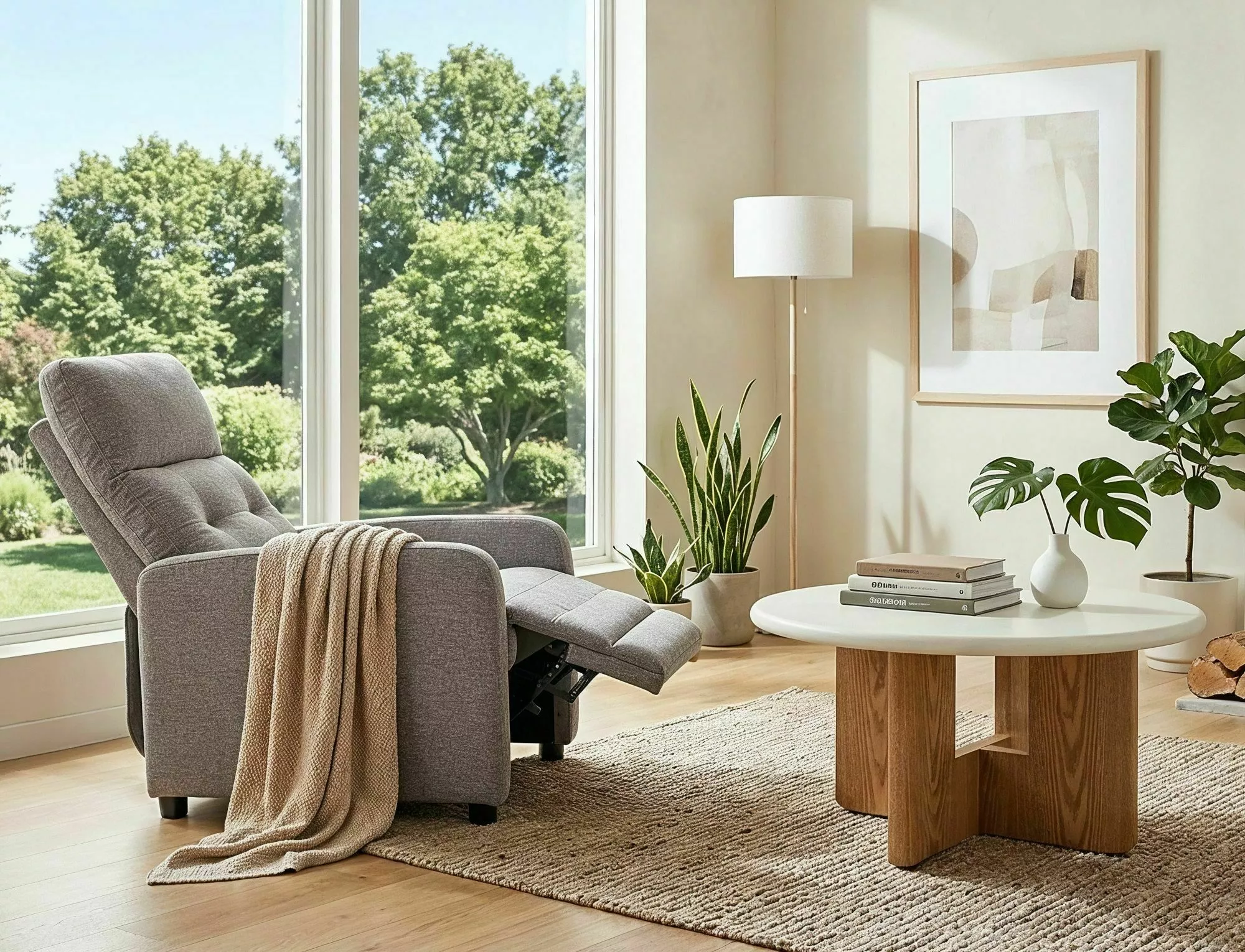 Polohovacie relaxačné kreslo Otus Raven, sivá