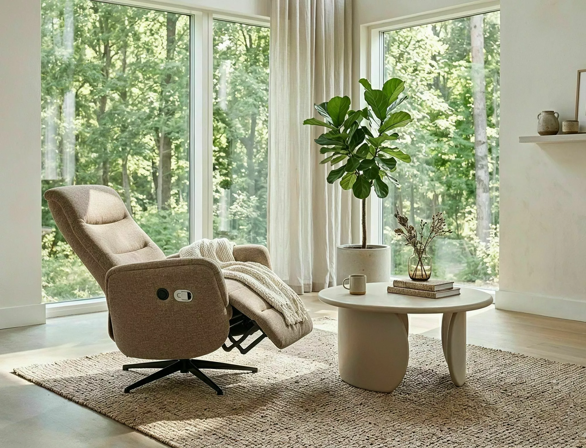 Konferenčný stolík Noemi, tmavo béžová