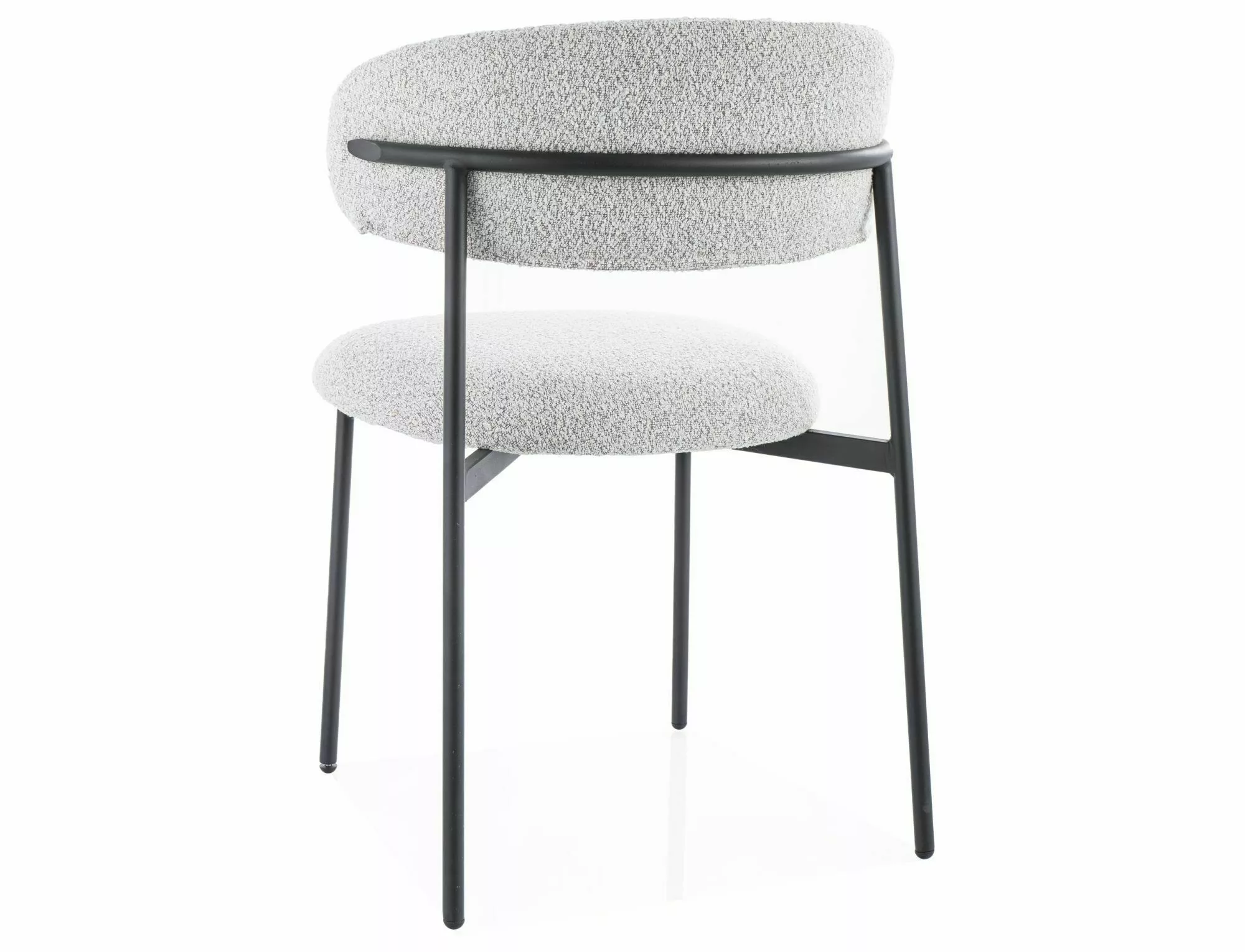 ELTON stolička jedálenská, nohy čierne / béžová tap.231