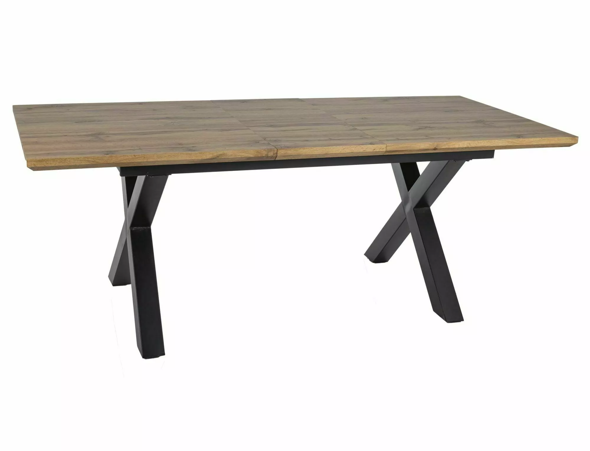 XAVIERO II stôl jedálenský 160(240)x90cm, dub artisan/čierny