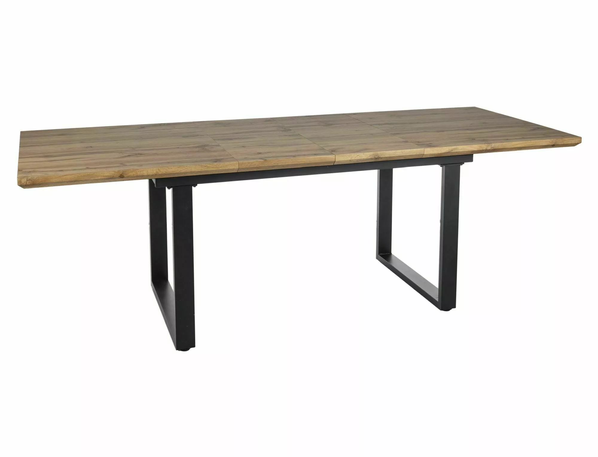 UMBERTO II stôl jedálenský 160(240)x90 cm, dýha dub artisan/čierna