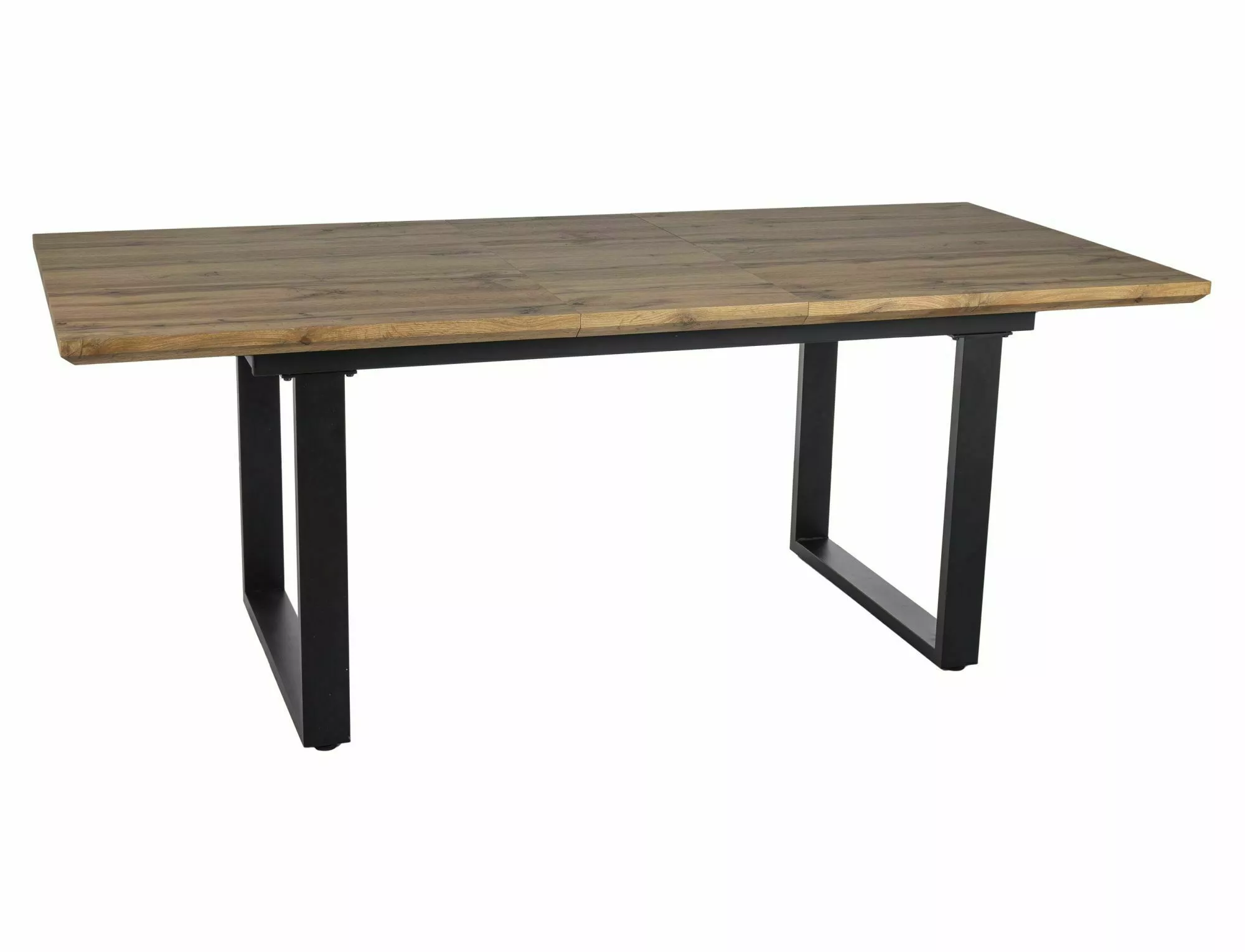 UMBERTO II stôl jedálenský 160(240)x90 cm, dýha dub artisan/čierna