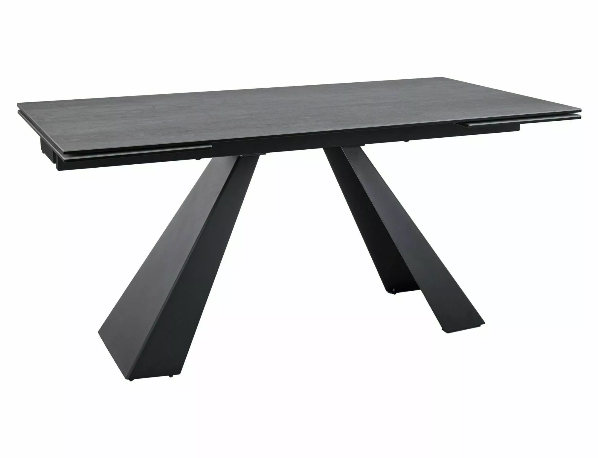 SALVADORE CERAMIC stôl jed.(160-240)X90,sv.sivá PIETRA DI SAVOIA/čier.