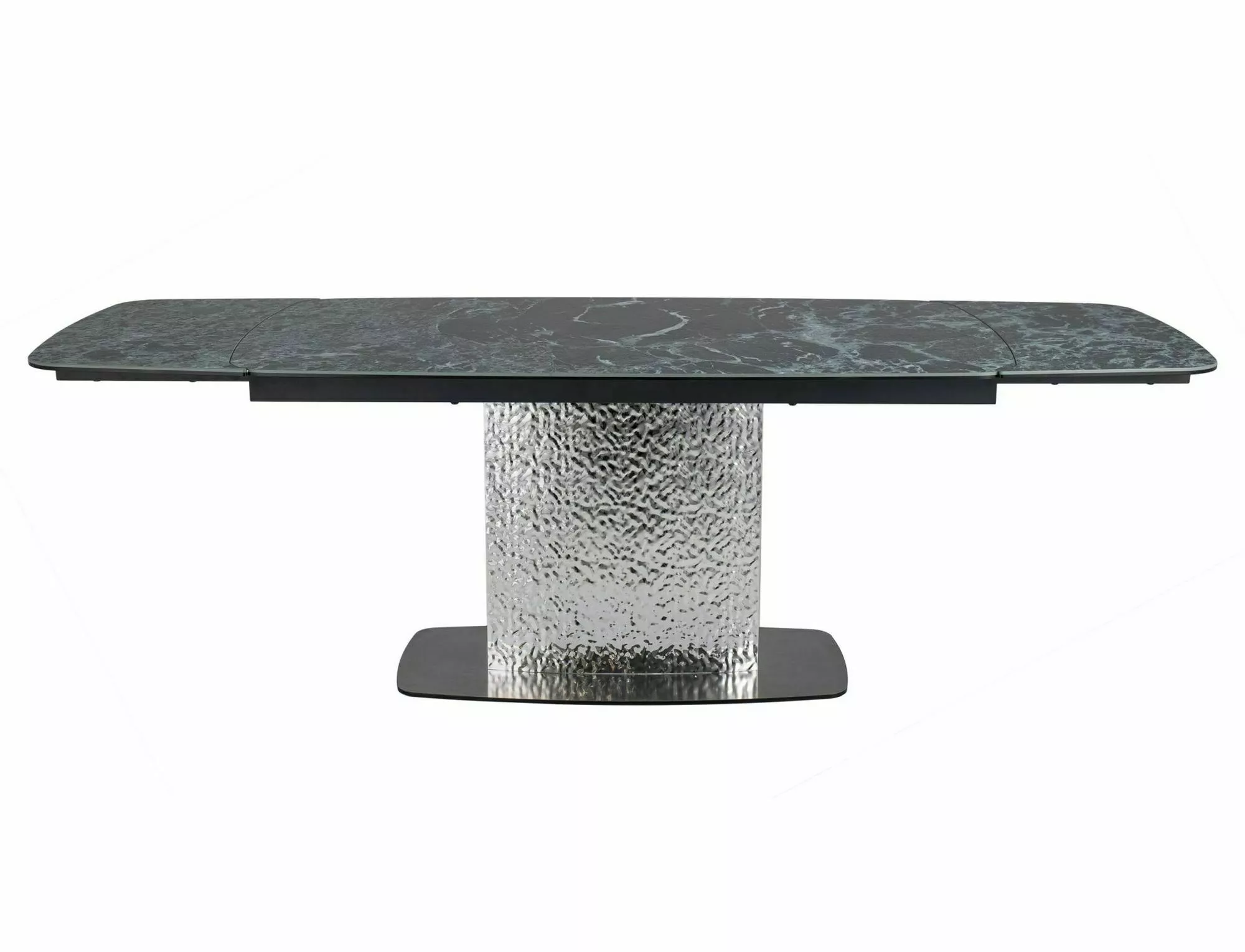 MONCLER CERAMIC stôl jedálenský 160(240)X90, MORSKI VERDE ALPI/čierny