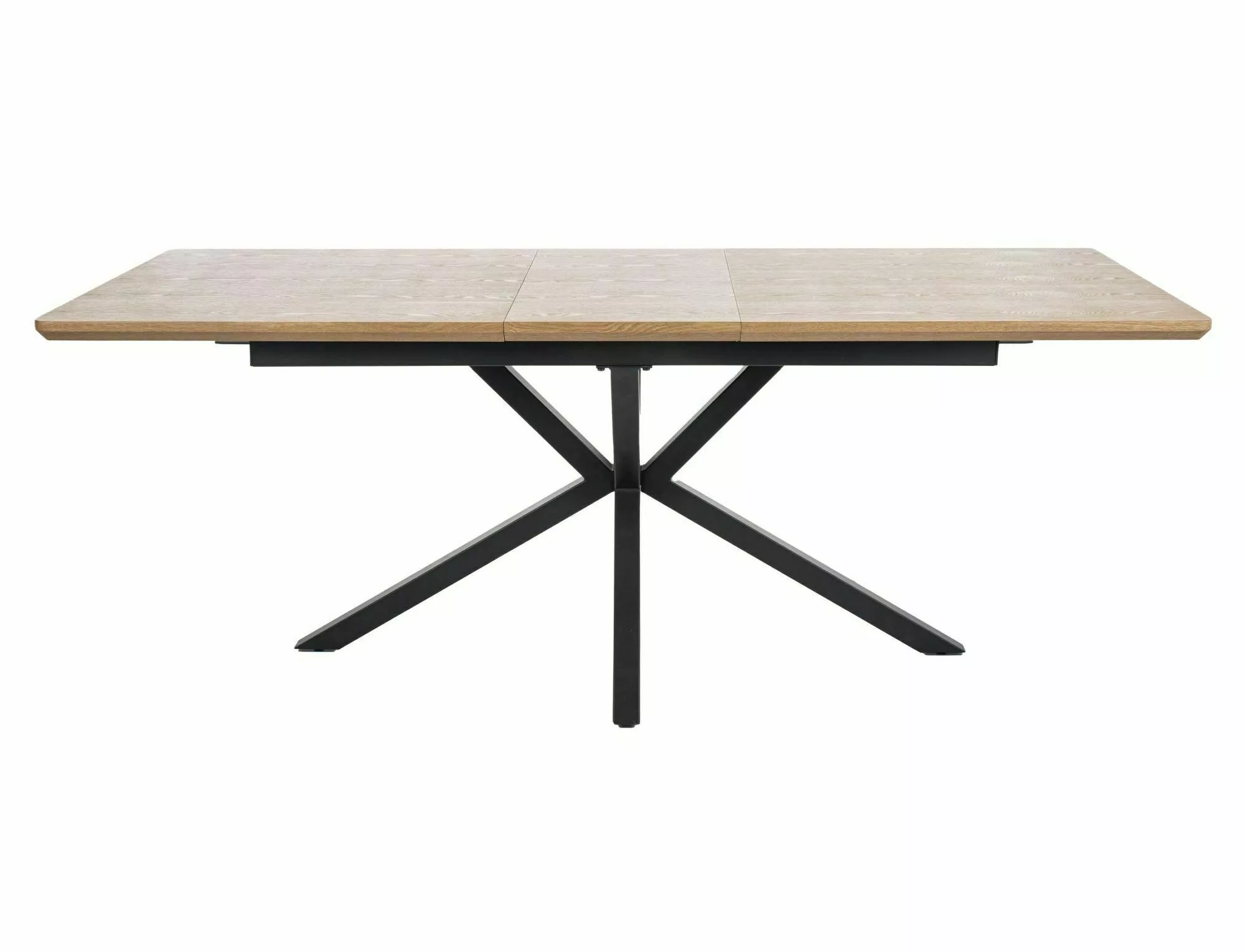 LOGAN stôl jedálenský, 160(200)x90, dub/čierna - NA SKLADE! 