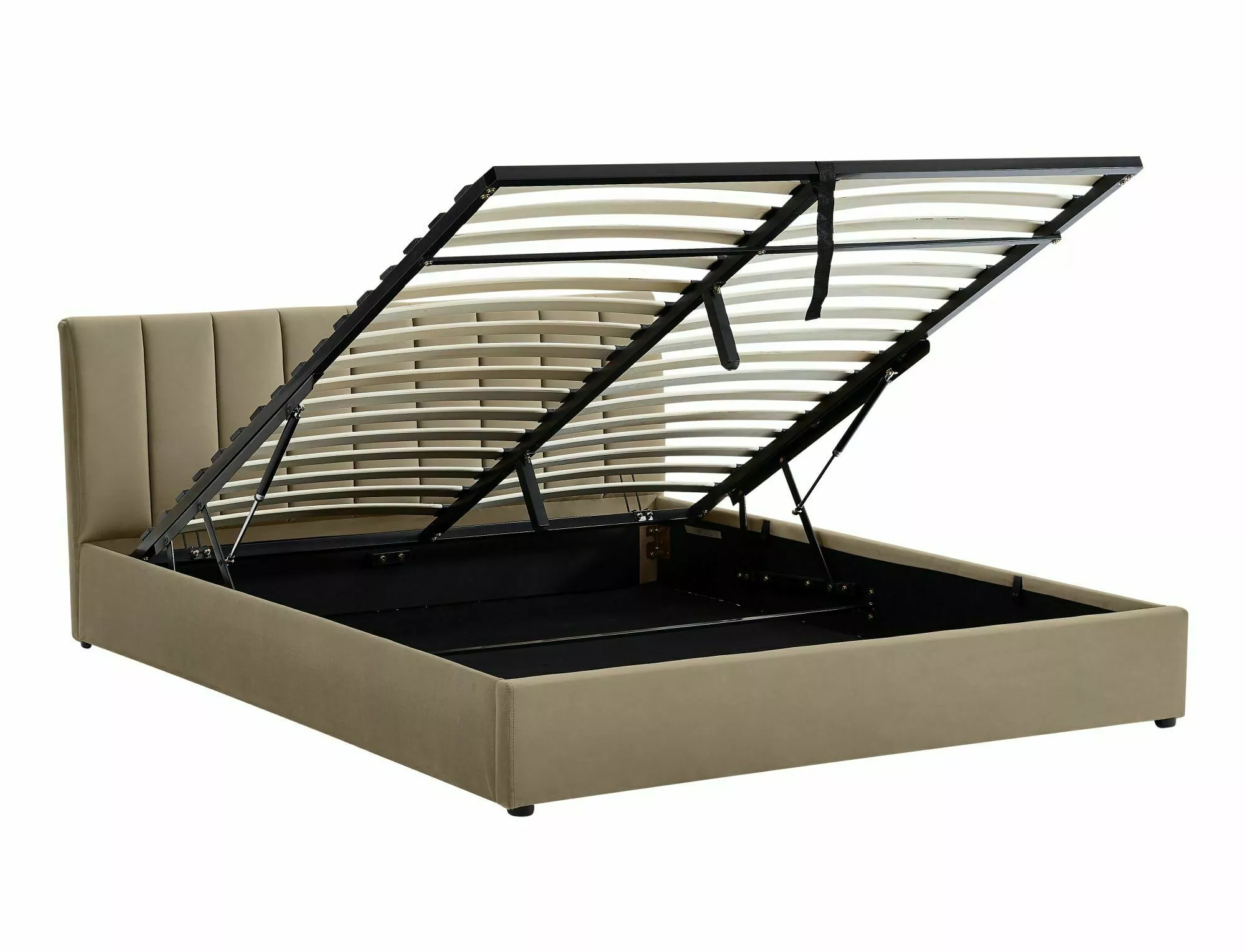 MONTREAL VELVET 160x200 cm posteľ s roštom, BLUVEL 28 béžová