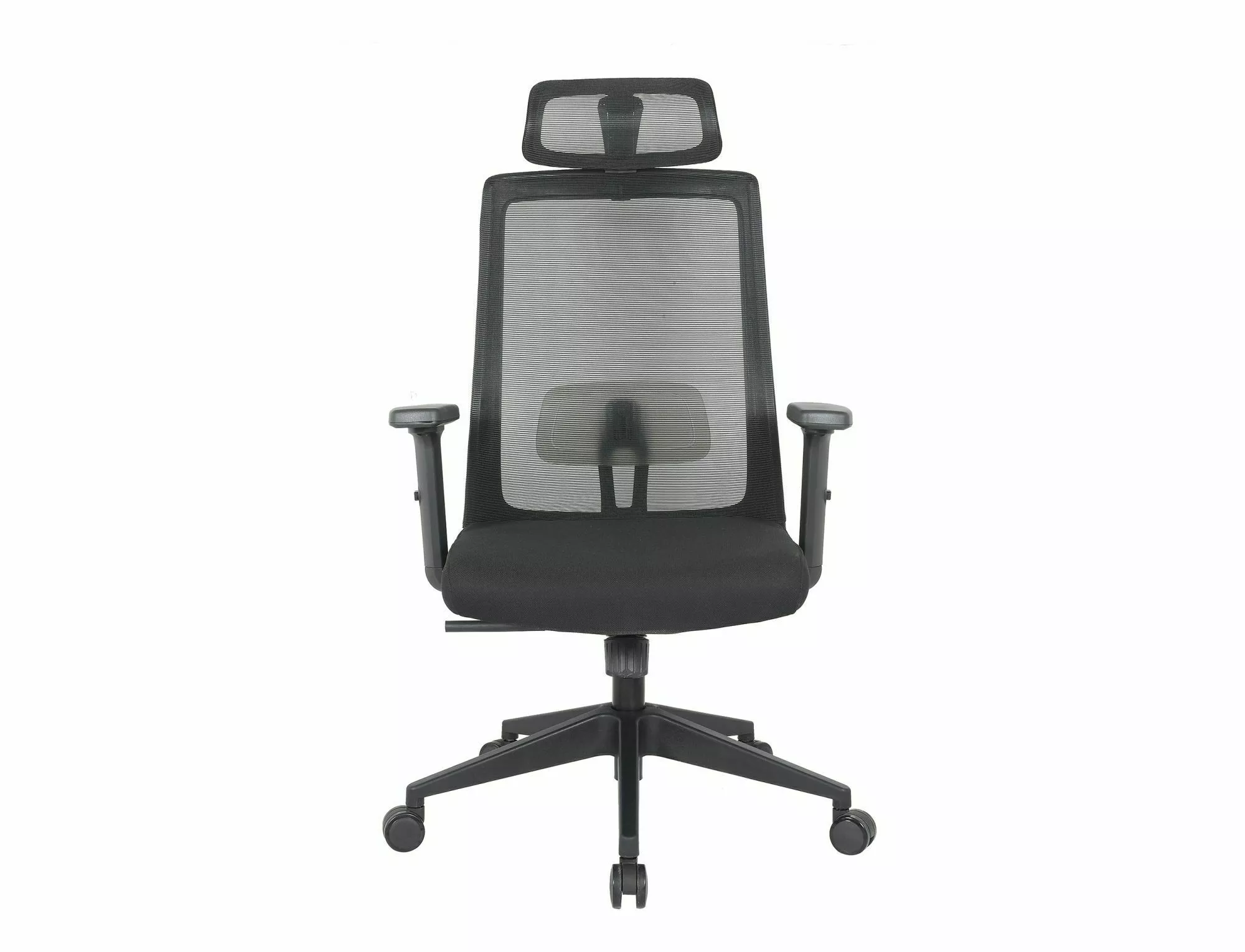 Q-058 stolička otočná, membránová látka/sieťka čierna