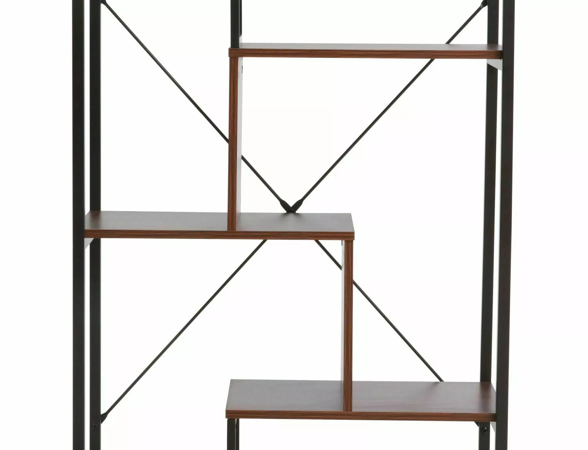 NET B regál, tmavý orech/čierny