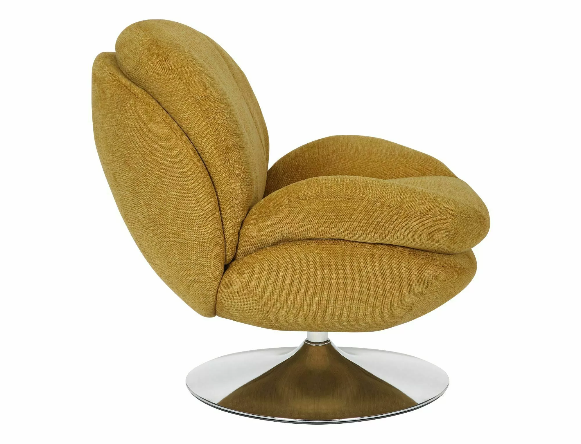 BRIGITTE BREGO kreslo, curry 68/chróm